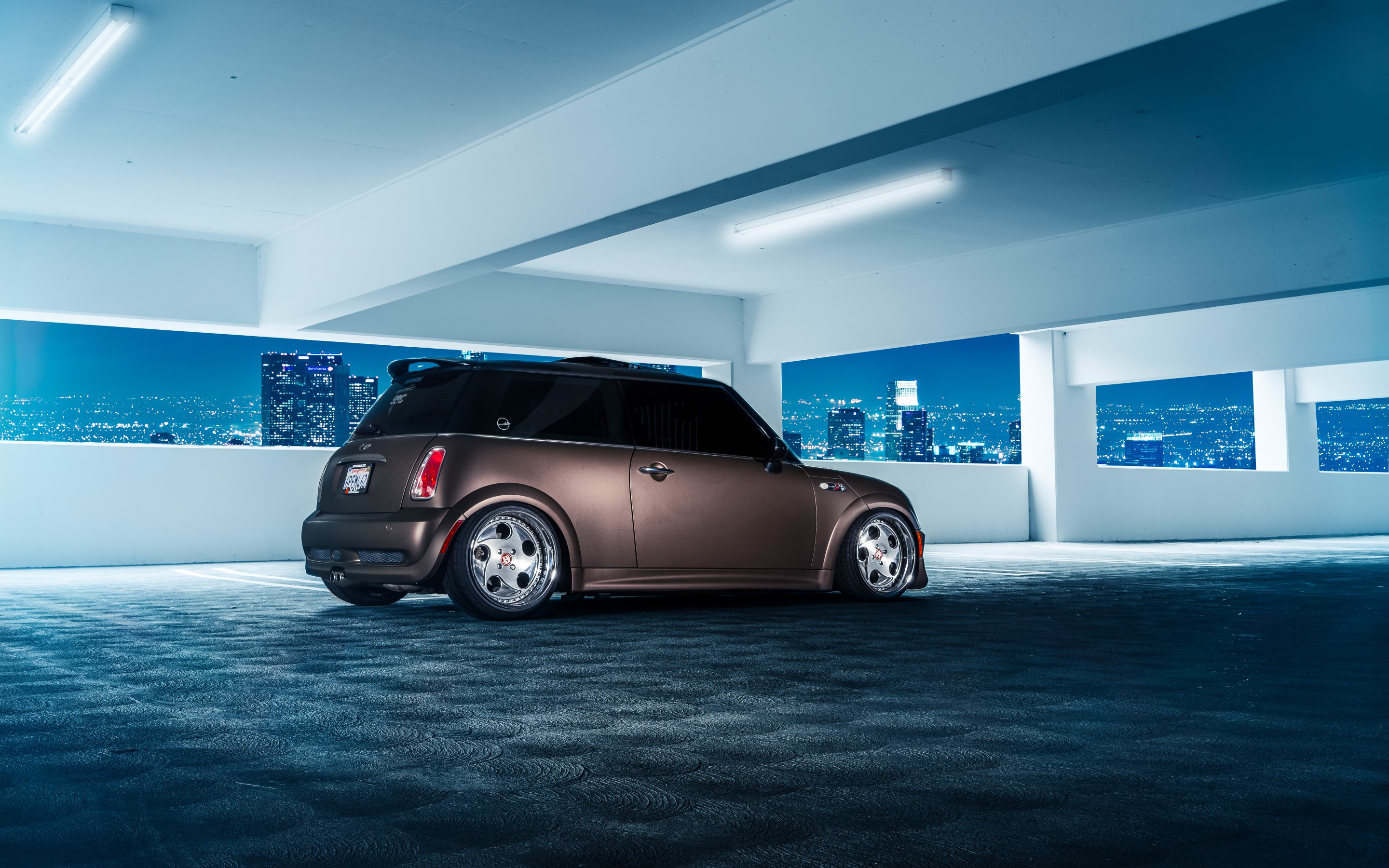 Download mobile wallpaper Side View, Parking, Cars, Mini Cooper for free.