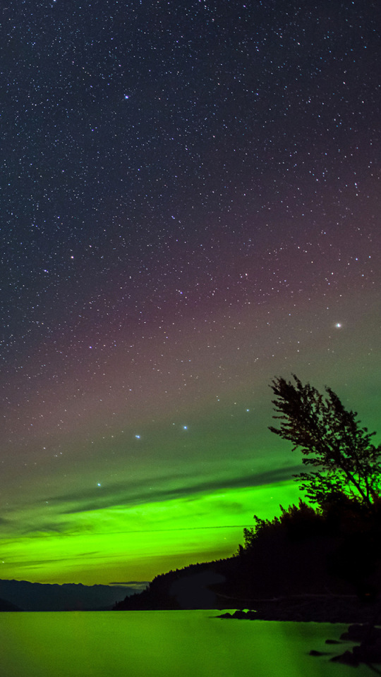 Descarga gratuita de fondo de pantalla para móvil de Noche, Aurora Boreal, Tierra/naturaleza.