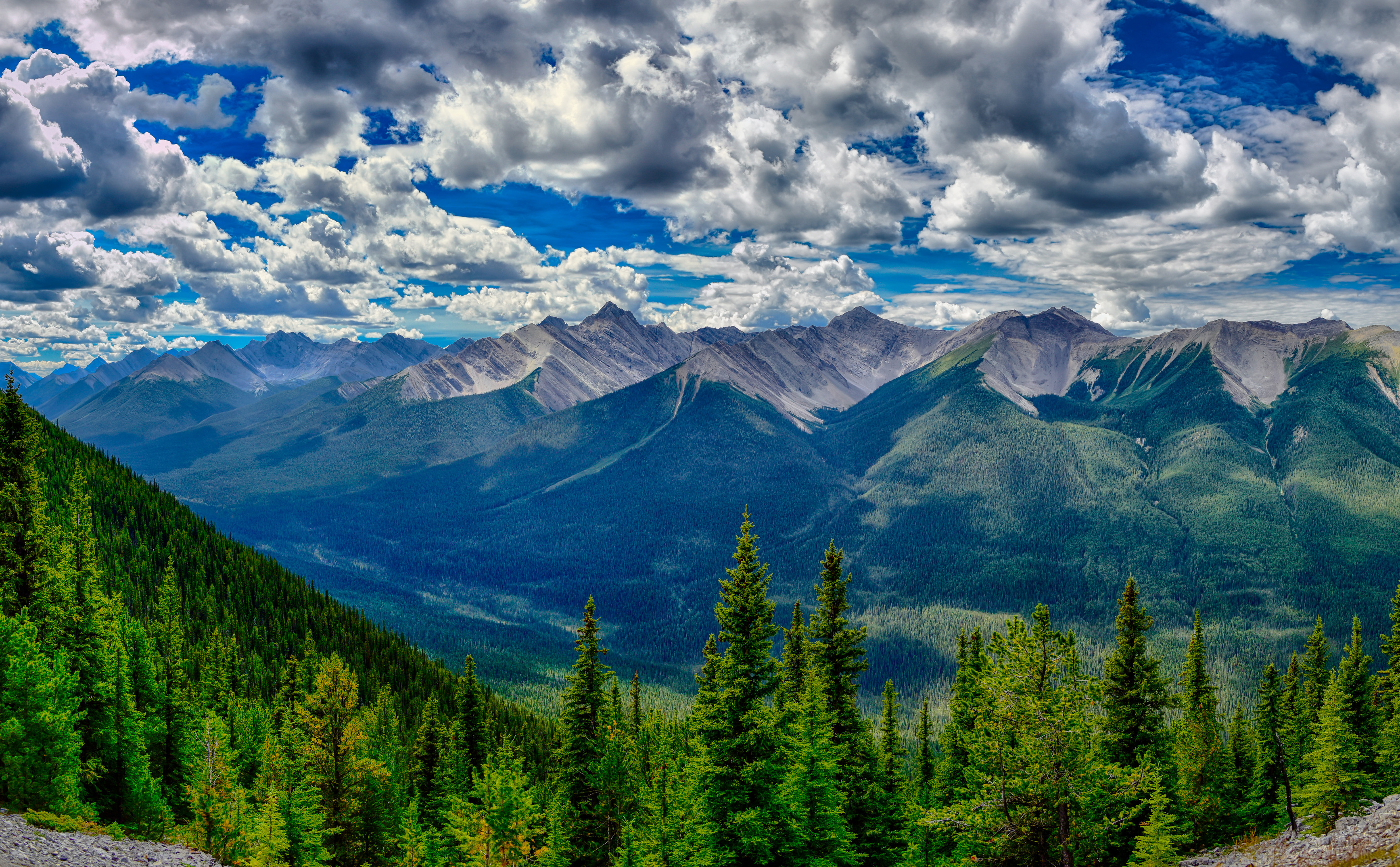 Laden Sie das Landschaft, Natur, Wald, Baum, Gebirge, Tal, Wolke, Fotografie, Himmel-Bild kostenlos auf Ihren PC-Desktop herunter