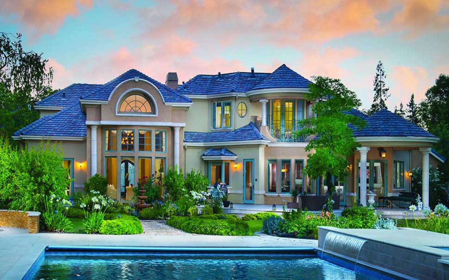 Download mobile wallpaper House, Pool, Mansion, Luxury, Man Made for free.