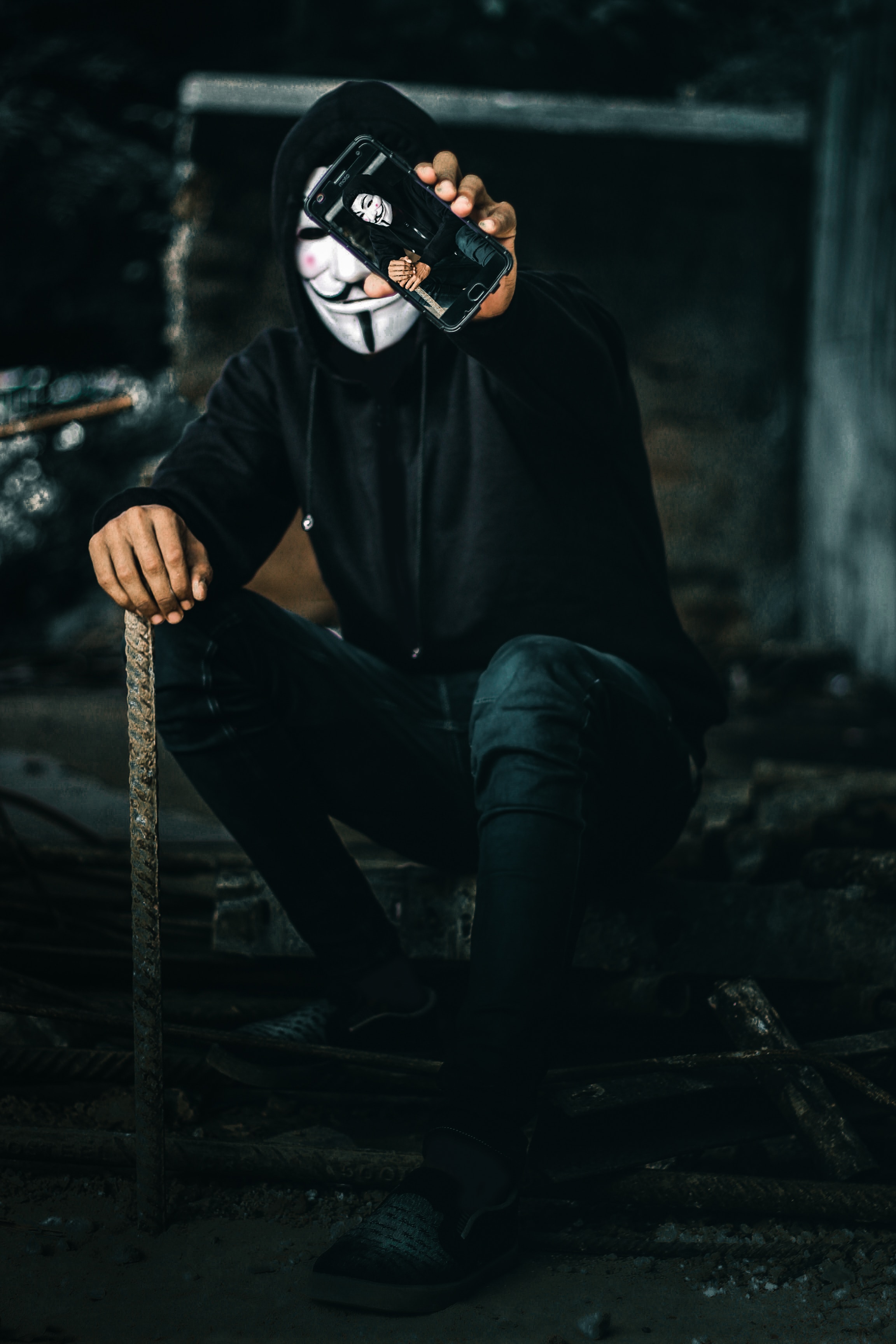Full HD mask, miscellanea, miscellaneous, human, person, anonymous, telephone