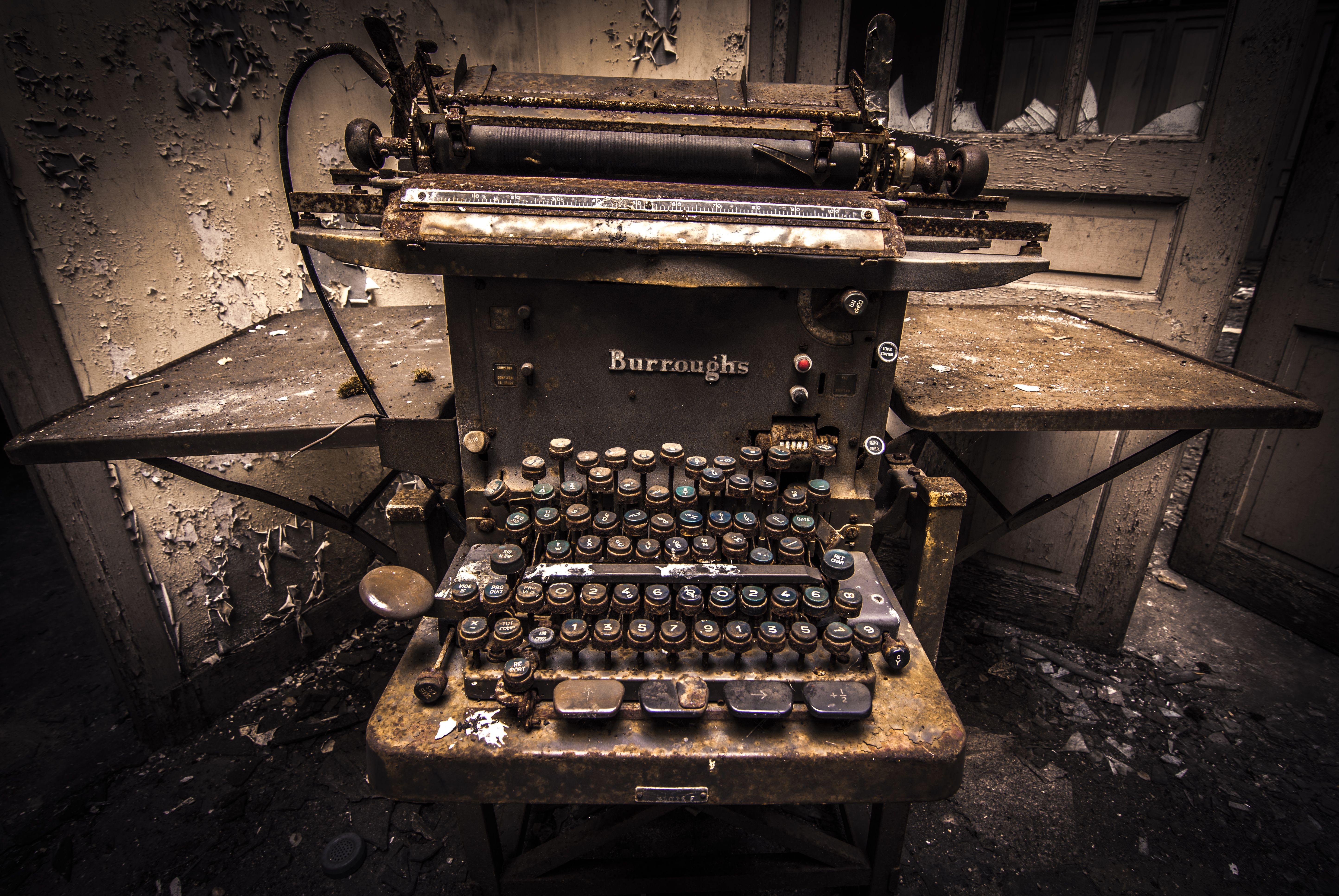 man made, typewriter