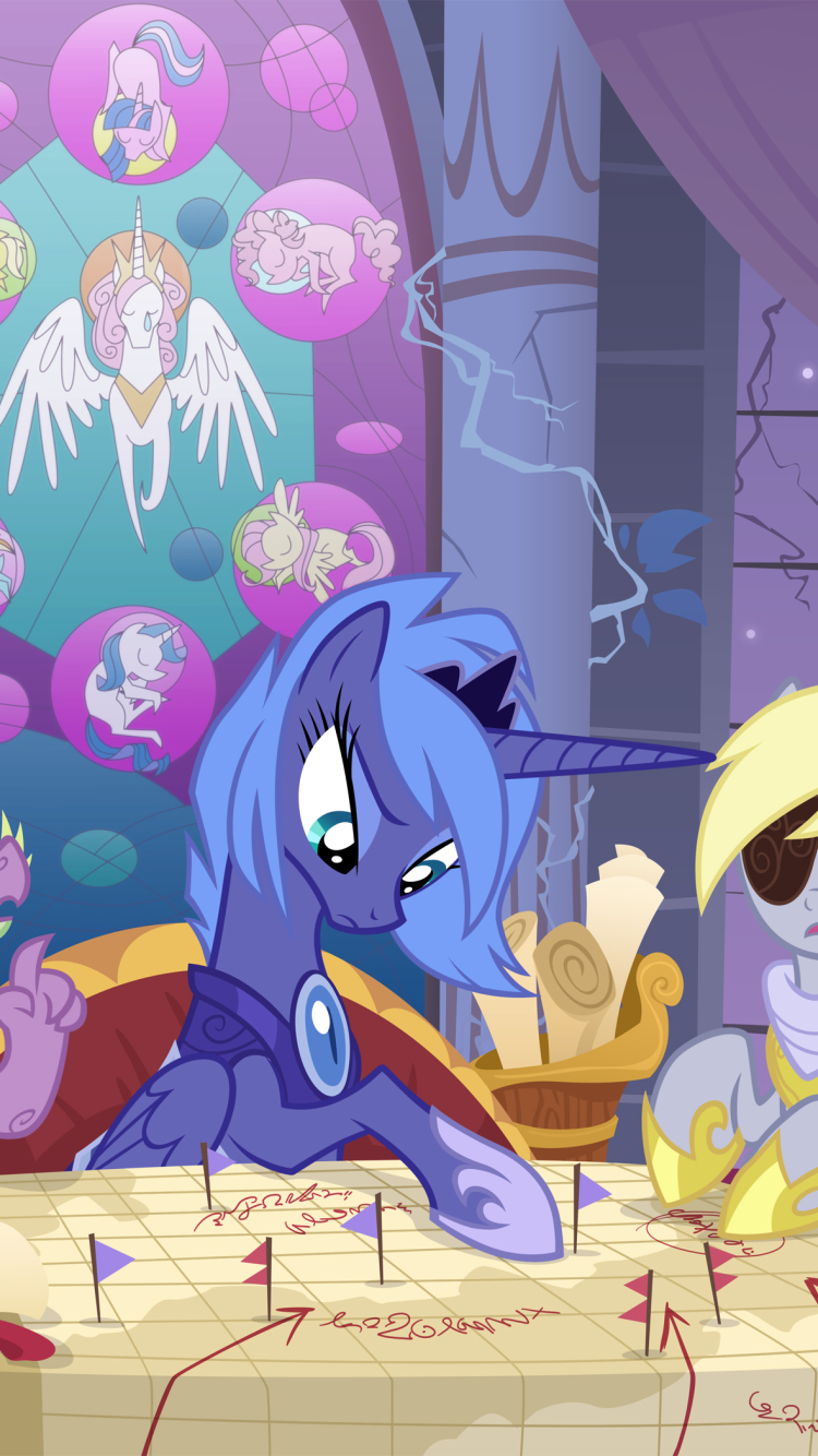princess luna, tv show, my little pony: friendship is magic, derpy hooves, trixie (my little pony), my little pony High Definition image