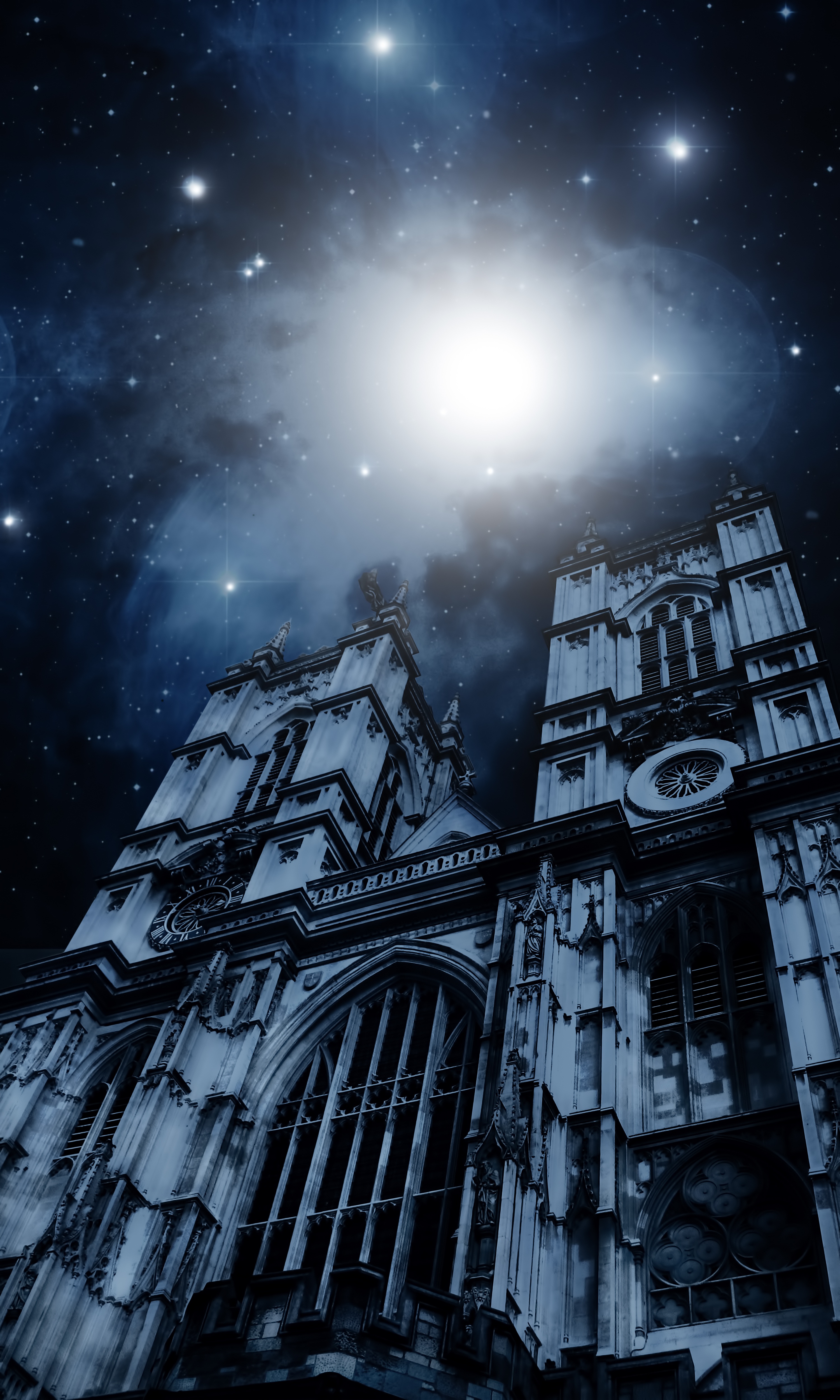 Free download wallpaper Building, Miscellanea, Miscellaneous, Starry Sky, Facade, Night, Gloomy on your PC desktop