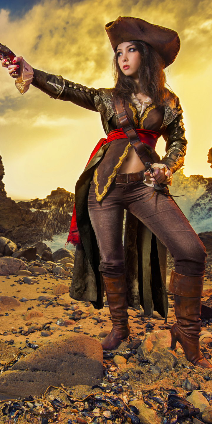 Download mobile wallpaper Women, Pirate, Cosplay for free.