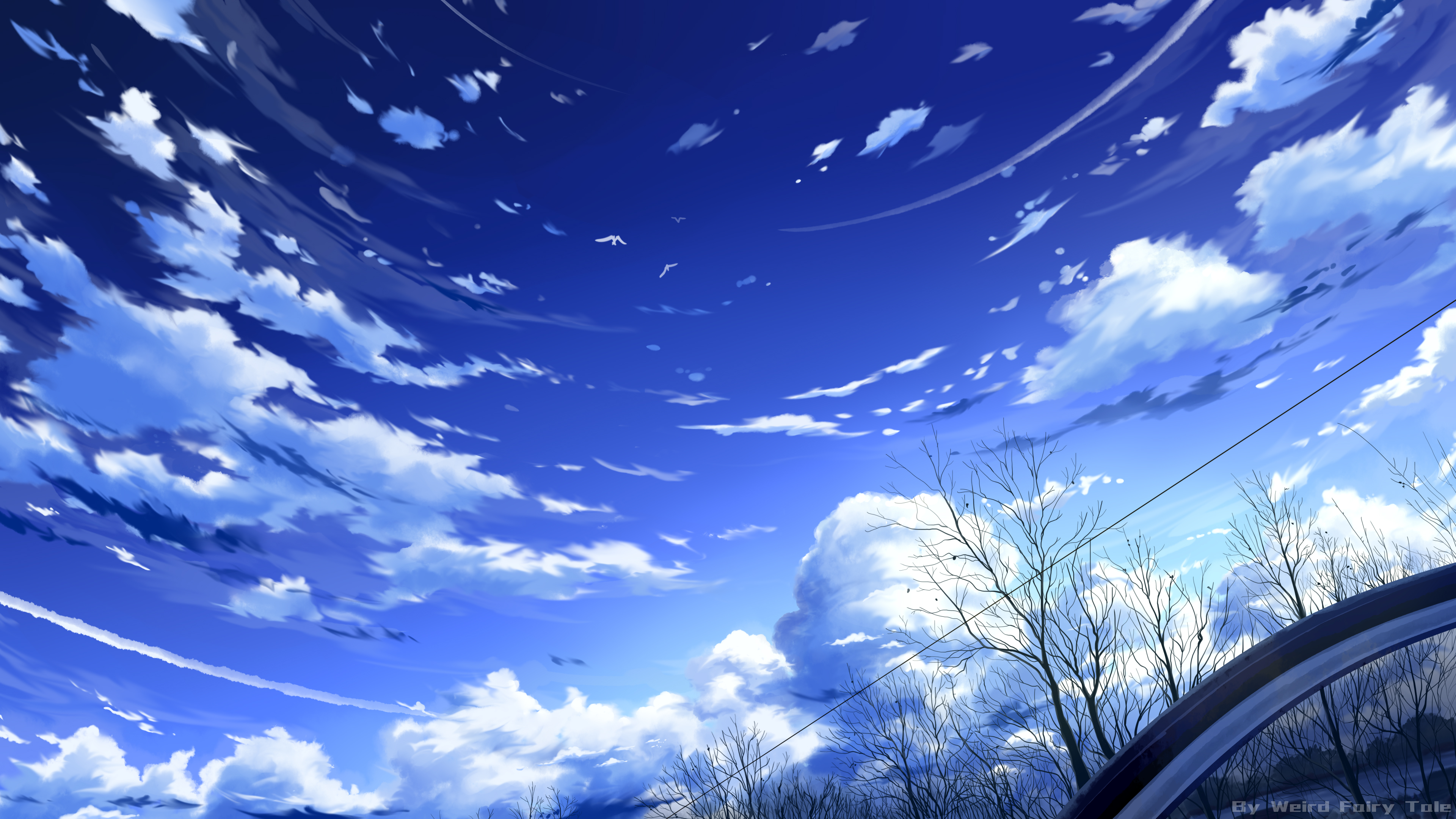 Handy-Wallpaper Himmel, Animes kostenlos herunterladen.