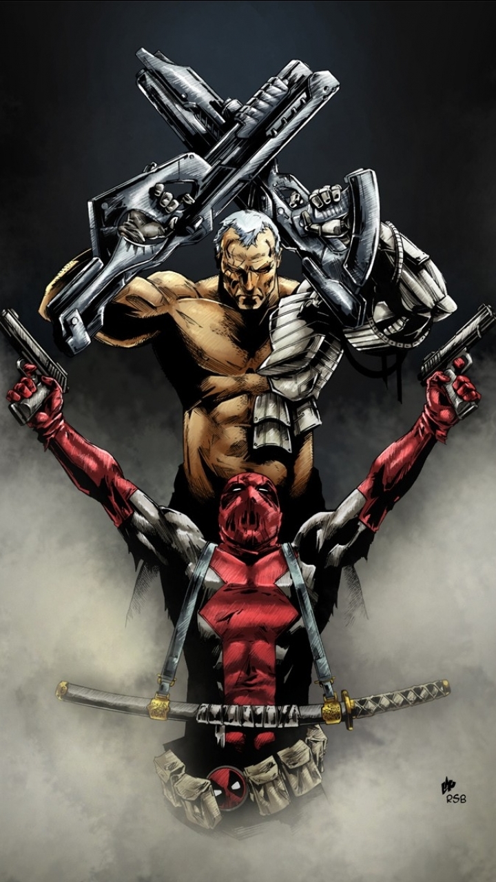 Baixar papel de parede para celular de Deadpool, História Em Quadrinhos, Mercenário Com Boca, Cabo (Marvel Comics) gratuito.