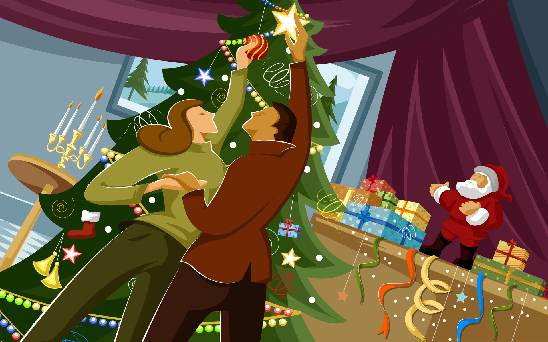 Download mobile wallpaper Gift, Christmas, Christmas Tree, Holiday for free.