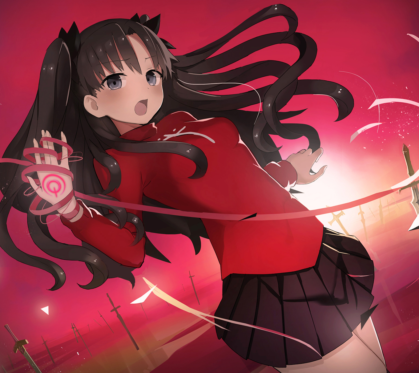 Descarga gratis la imagen Animado, Fate/stay Night: Unlimited Blade Works, Rin Tohsaka, Serie Del Destino en el escritorio de tu PC