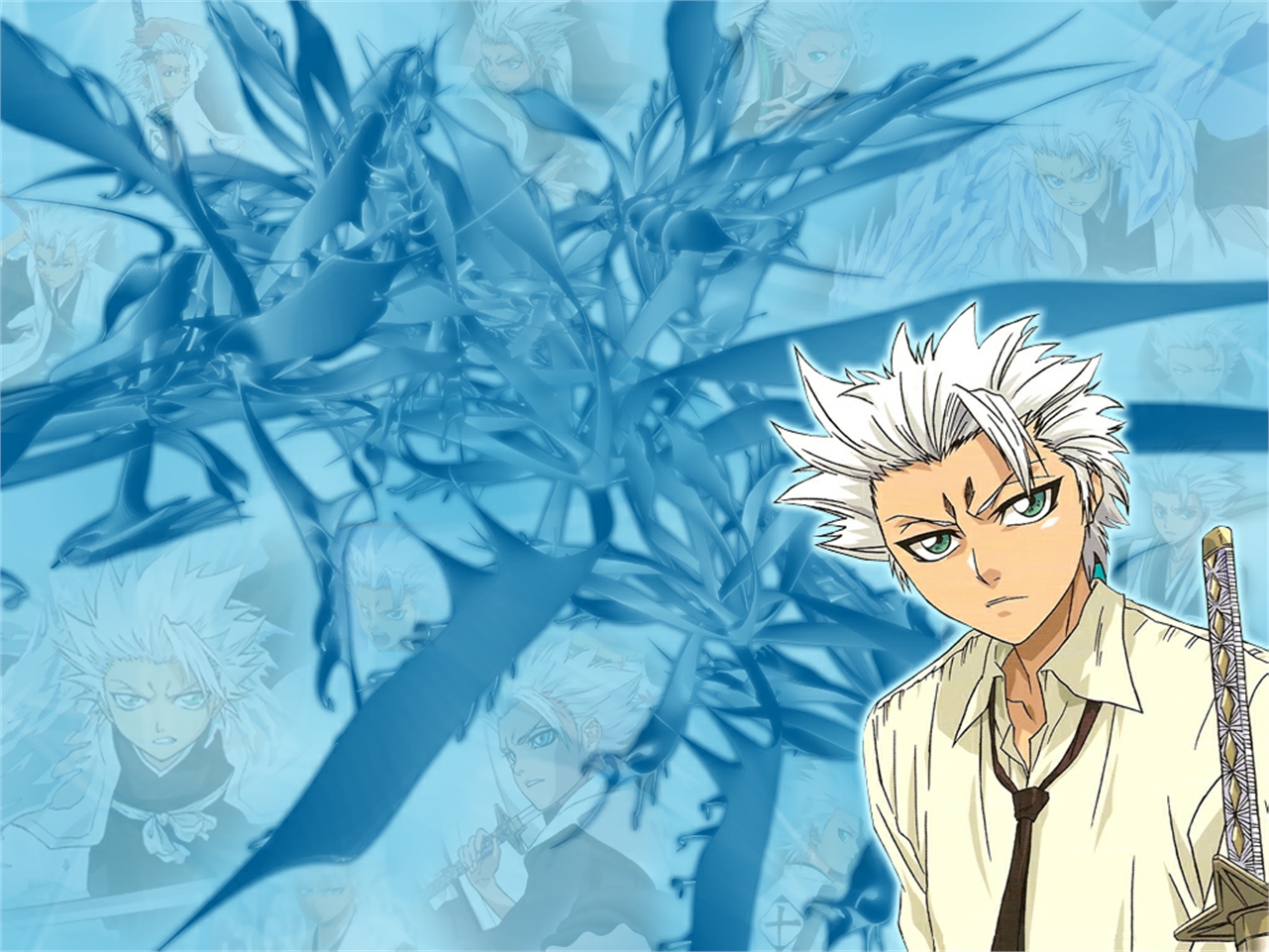 Handy-Wallpaper Bleach, Animes, Tōshirō Hitsugaya kostenlos herunterladen.