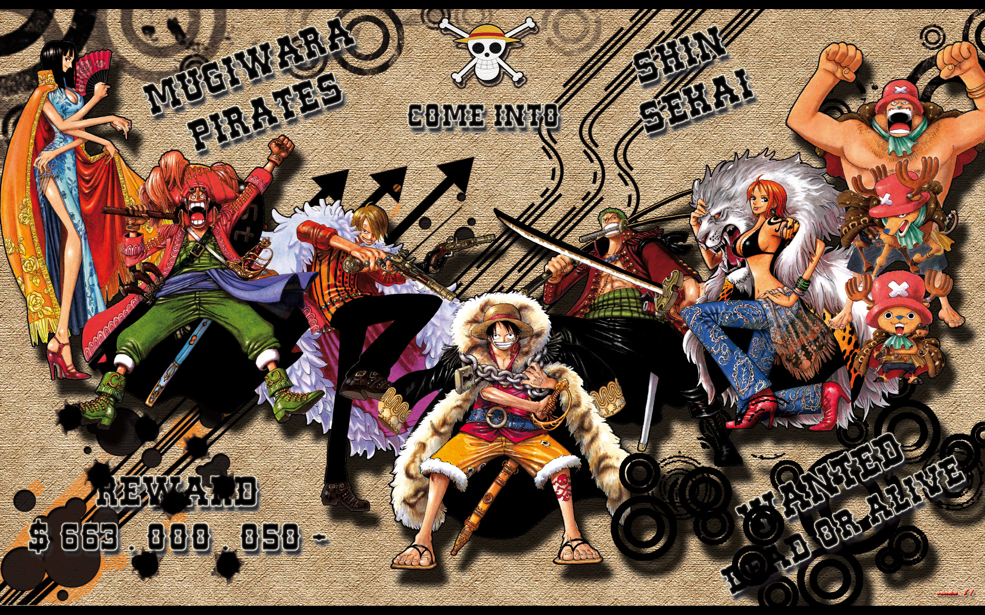 Free download wallpaper Anime, One Piece, Tony Tony Chopper, Usopp (One Piece), Roronoa Zoro, Monkey D Luffy, Nami (One Piece), Sanji (One Piece), Nico Robin on your PC desktop