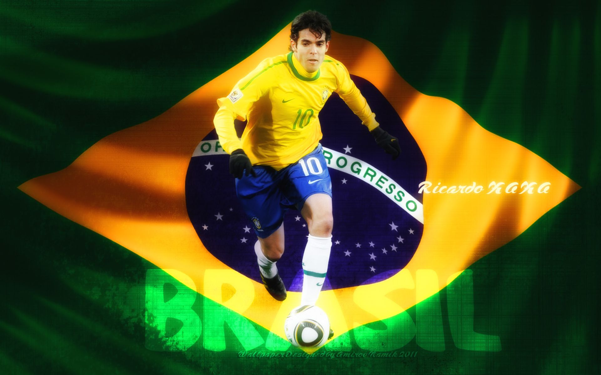 Baixe gratuitamente a imagem Esportes, Futebol, Kaká, Seleção Brasileira De Futebol na área de trabalho do seu PC