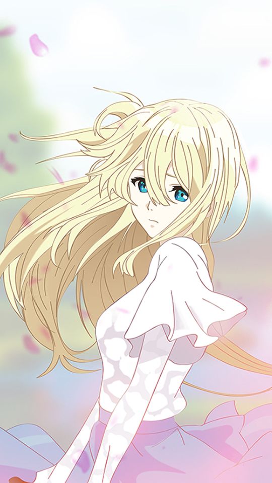 Download mobile wallpaper Anime, Blonde, Long Hair, Aqua Eyes, Violet Evergarden (Character), Violet Evergarden for free.