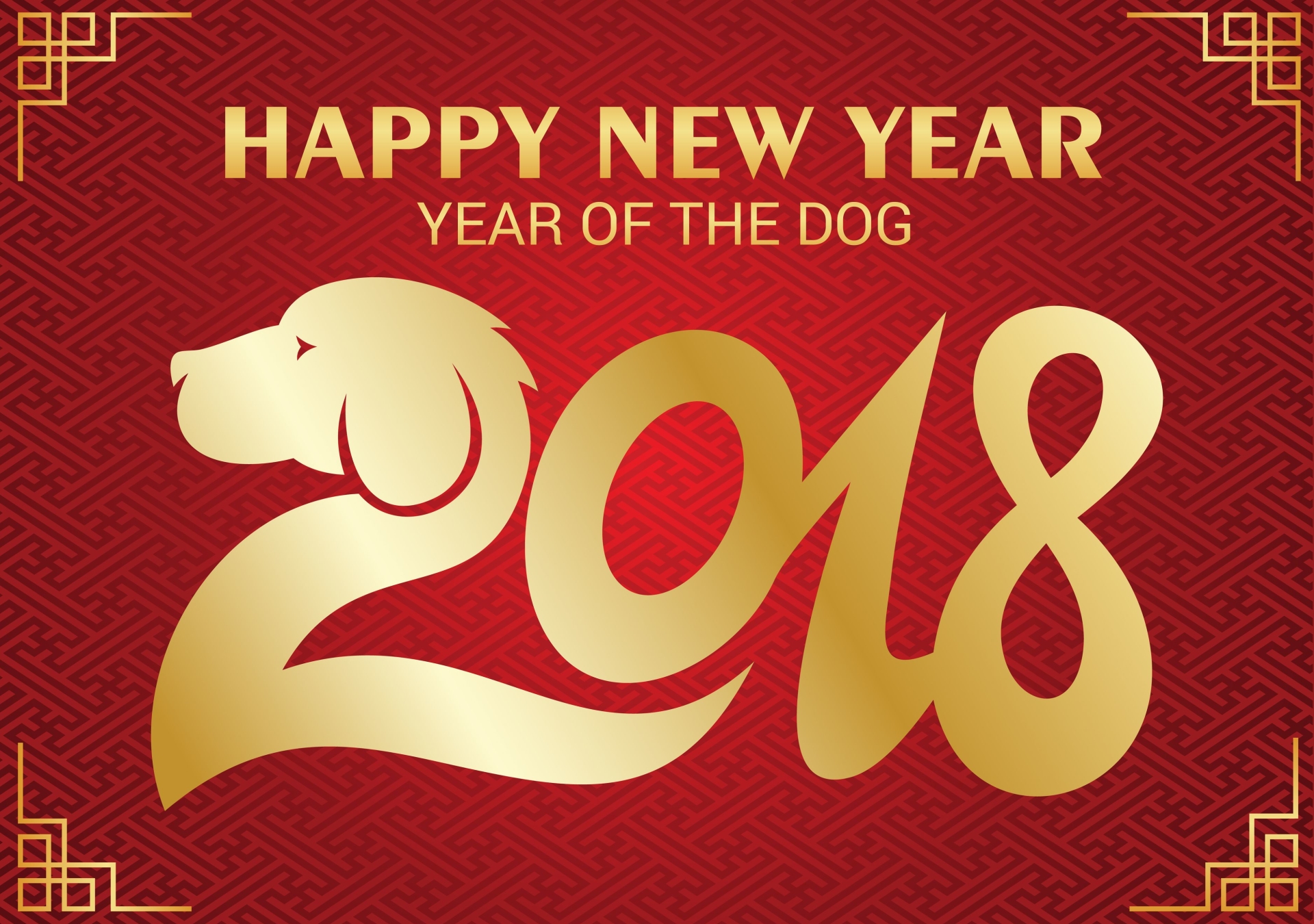 Laden Sie das Feiertage, Neujahr, Hund, Chinesisches Neujahrsfest-Bild kostenlos auf Ihren PC-Desktop herunter