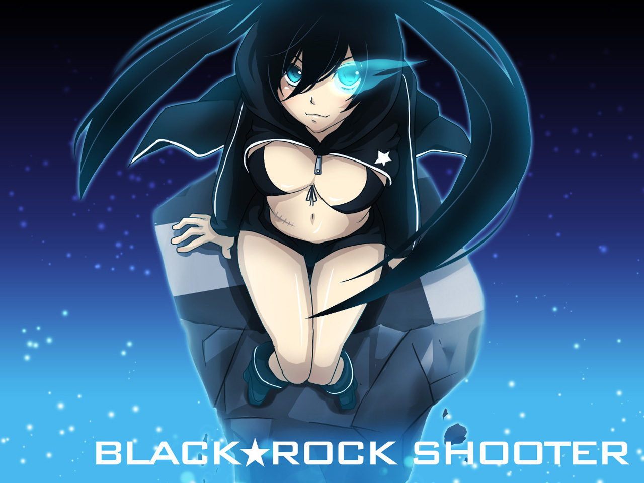 Download mobile wallpaper Anime, Black Rock Shooter for free.