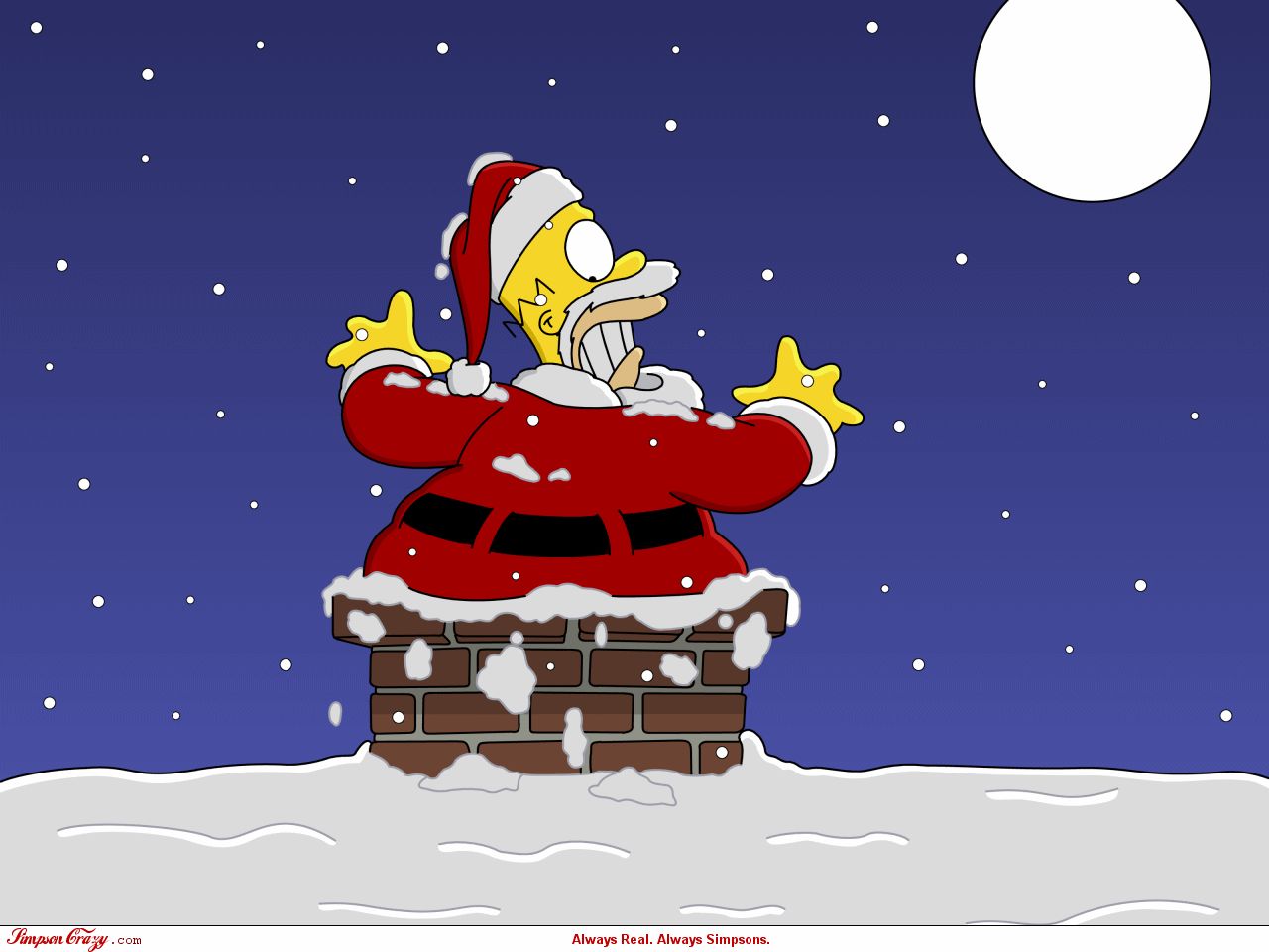 Free download wallpaper Homer Simpson, Christmas, Tv Show, The Simpsons on your PC desktop