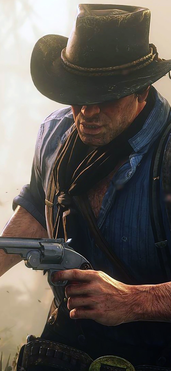 Handy-Wallpaper Computerspiele, Red Dead Redemption 2, Artur Morgan, Roter Tot kostenlos herunterladen.