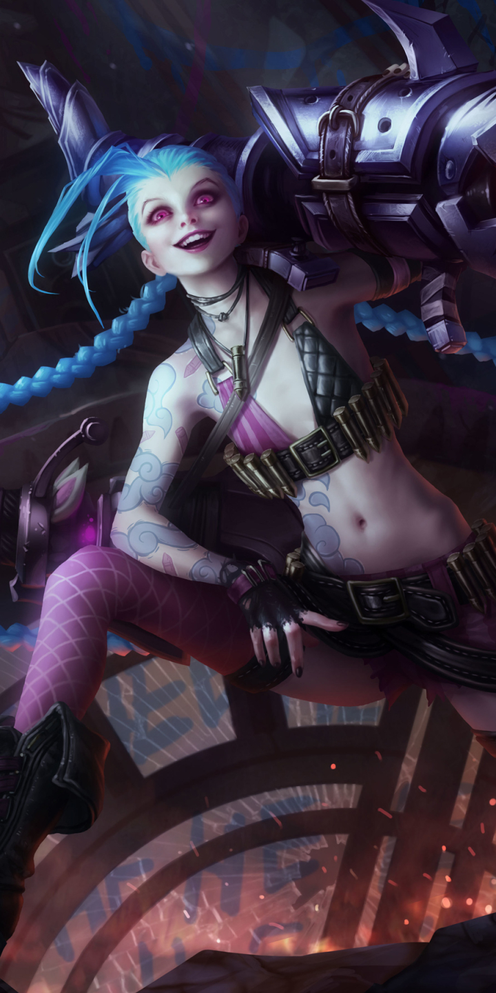 Скачати мобільні шпалери Ліга Легенд, Відеогра, Jinx (League Of Legends) безкоштовно.