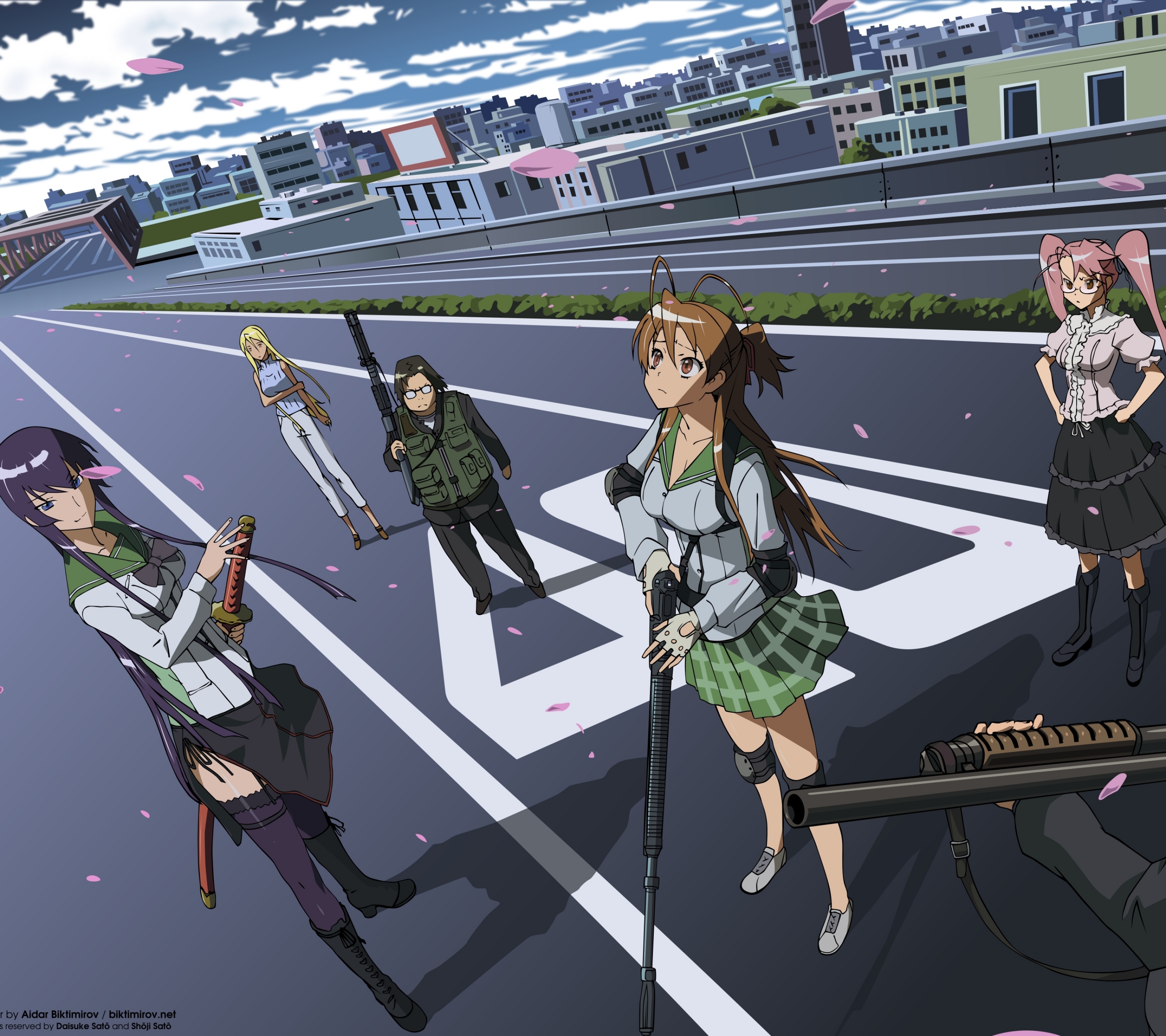 Laden Sie das Animes, High School Der Toten-Bild kostenlos auf Ihren PC-Desktop herunter