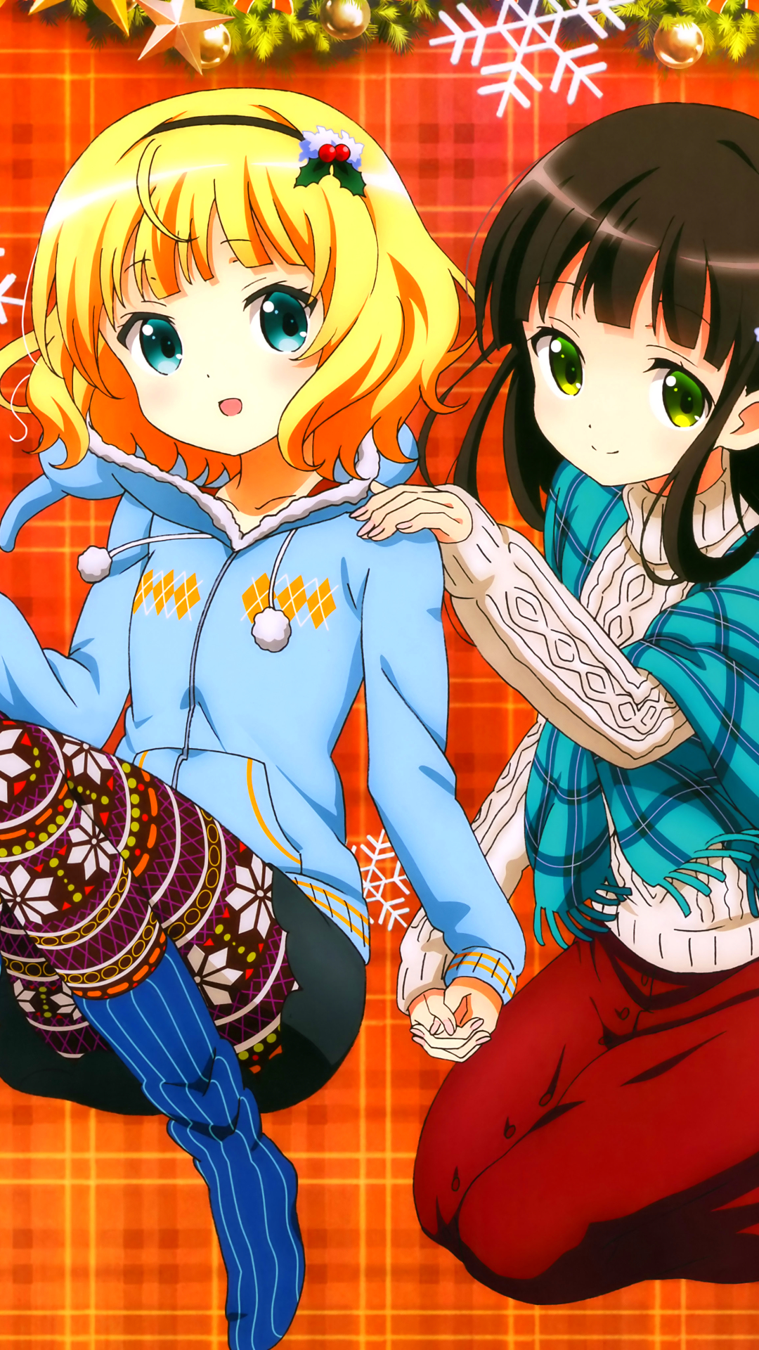 Handy-Wallpaper Animes, Chiya Ujimatsu, Sharo Kirima, Gochuumon Wa Usagi Desu Ka? kostenlos herunterladen.