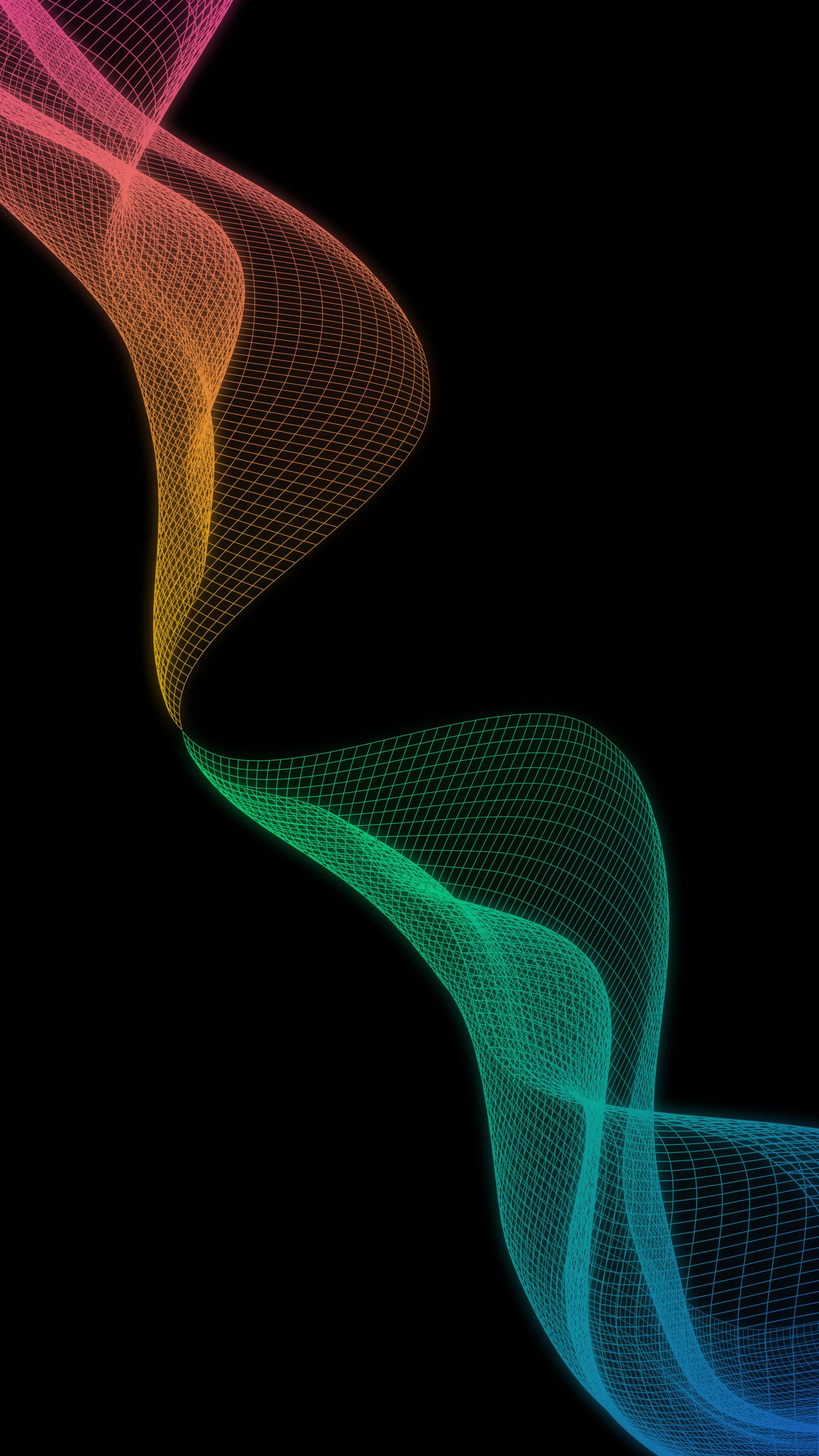 Download mobile wallpaper Gradient, Spiral, Grid, Abstract for free.