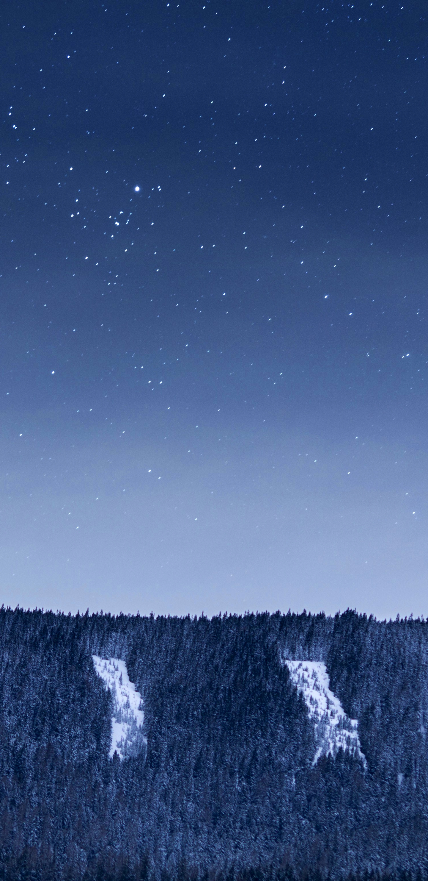 Download mobile wallpaper Stars, Night, Snow, Sci Fi for free.