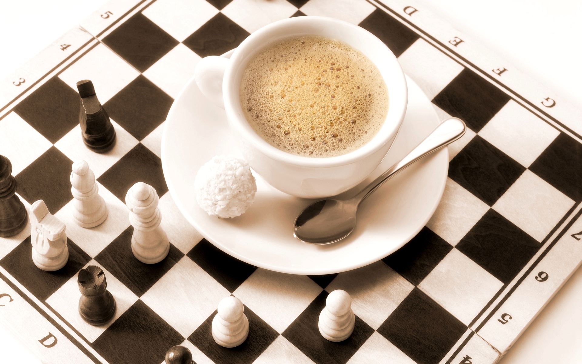 Free download wallpaper Food, Chess, Coffee on your PC desktop
