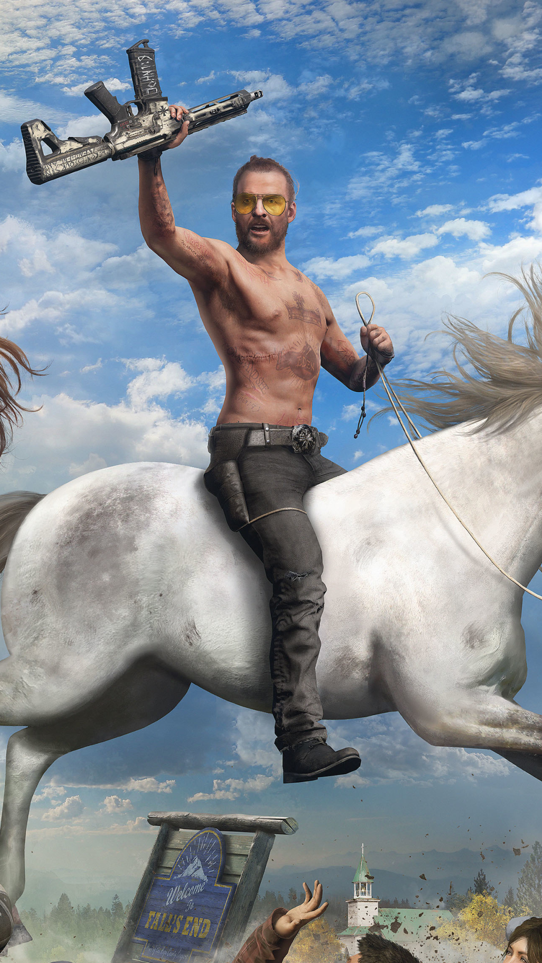 Скачати мобільні шпалери Кінь, Відеогра, Far Cry, Far Cry 5 безкоштовно.