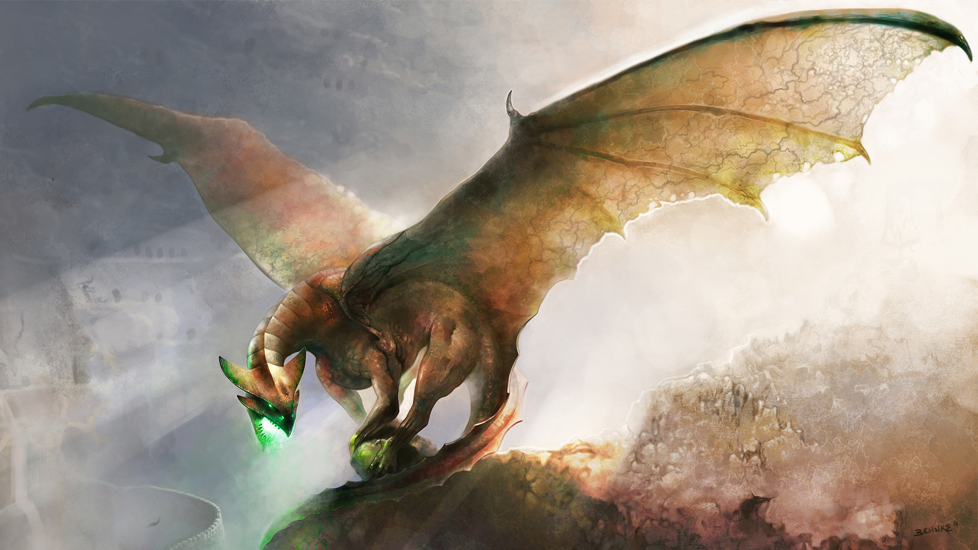 Free download wallpaper Fantasy, Dragon on your PC desktop