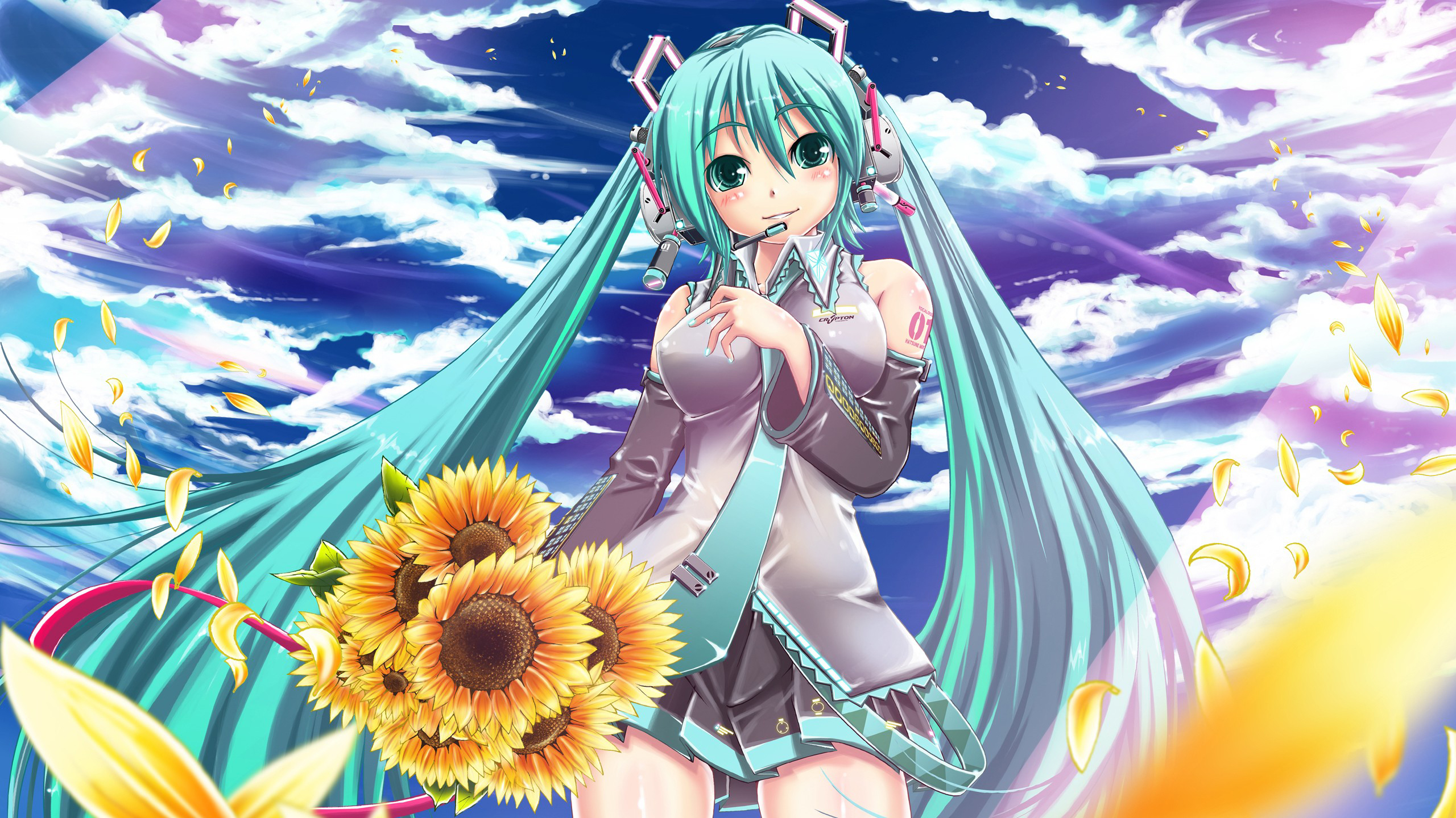 Téléchargez gratuitement l'image Vocaloïde, Hatsune Miku, Animé sur le bureau de votre PC