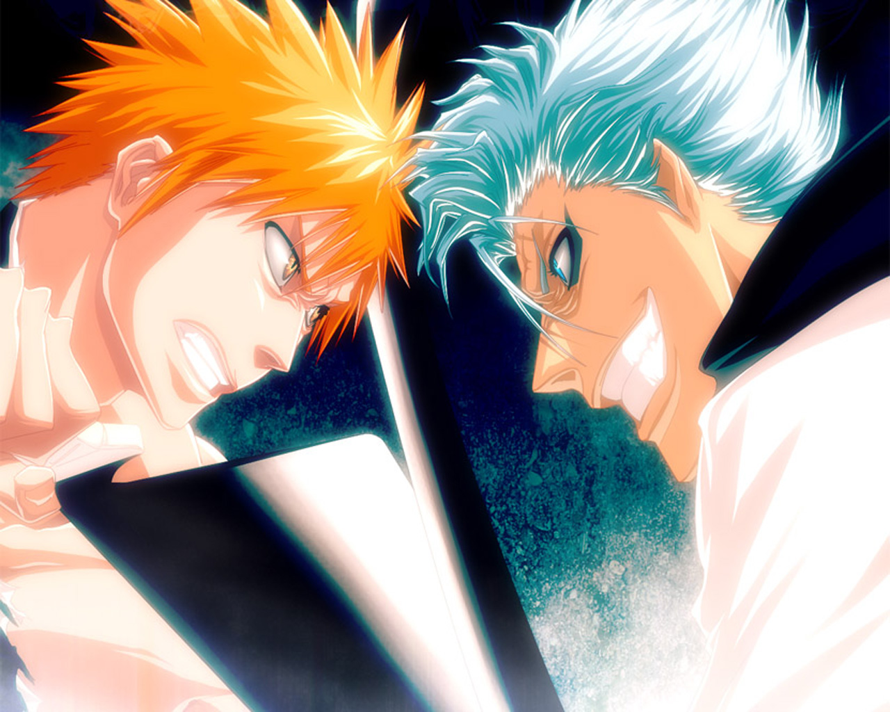 Téléchargez des papiers peints mobile Bleach, Animé, Ichigo Kurosaki, Grimmjow Jaegerjaquez gratuitement.