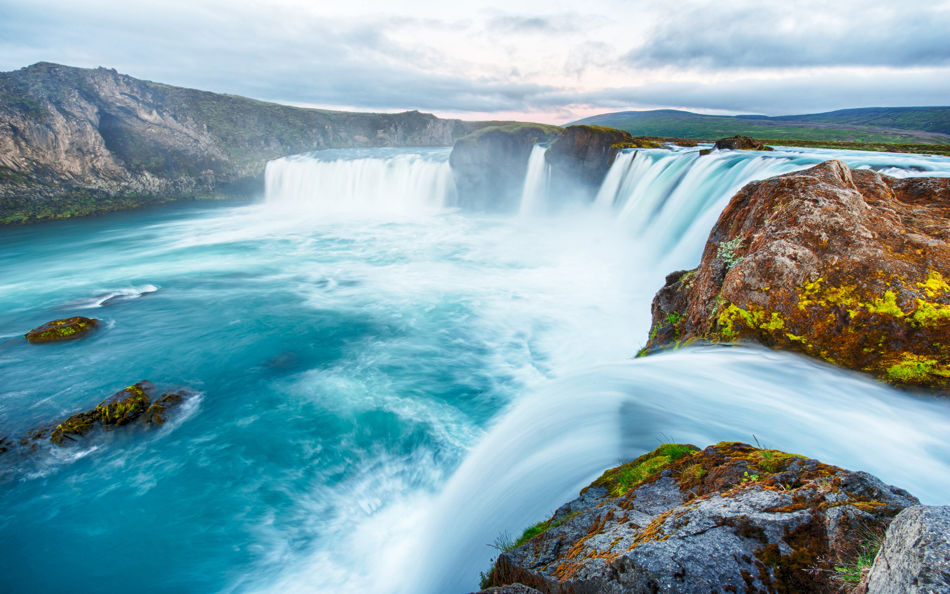 earth, goðafoss, iceland, waterfall, waterfalls