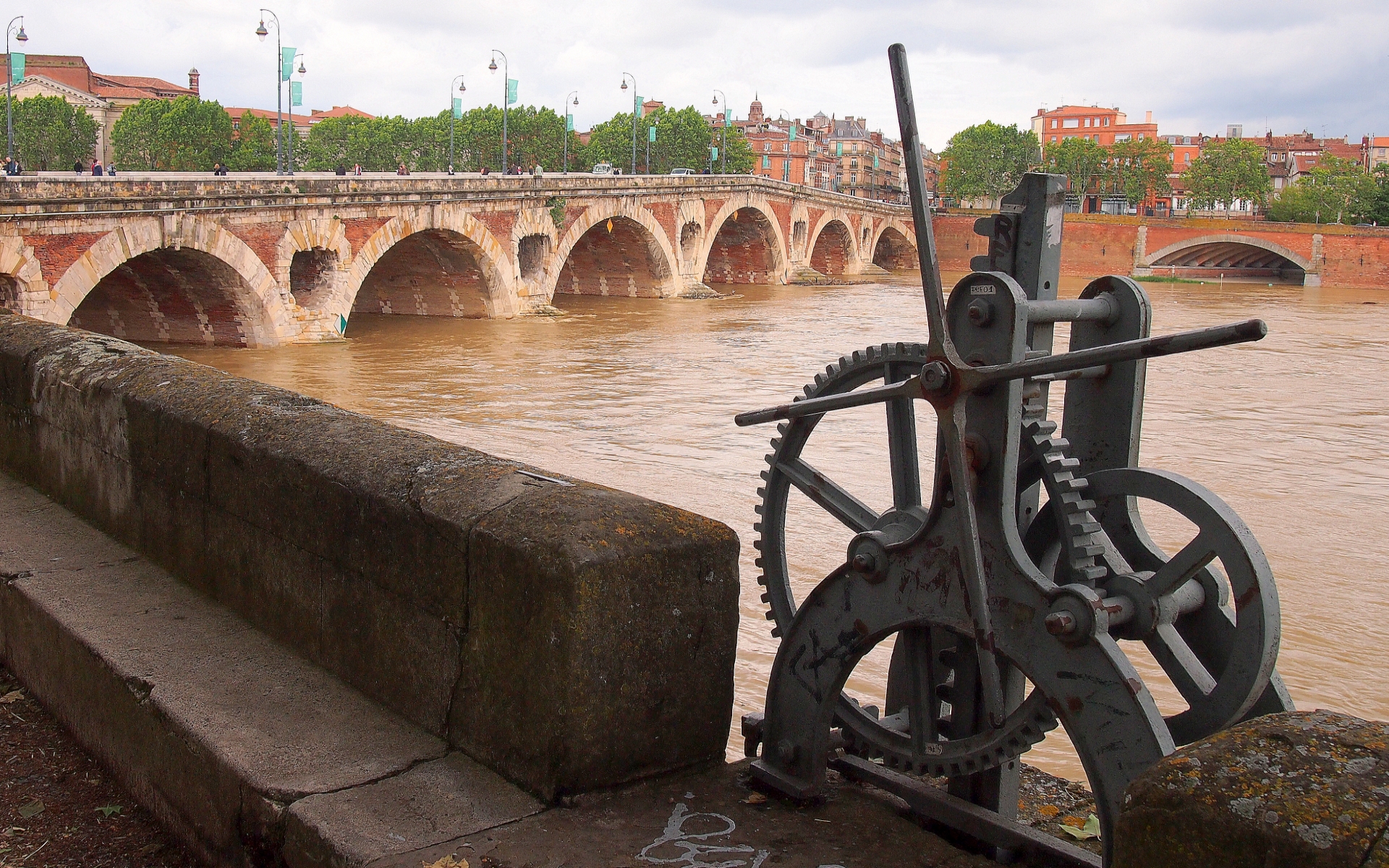 Free download wallpaper Bridges, Man Made, Pont Neuf Toulouse on your PC desktop