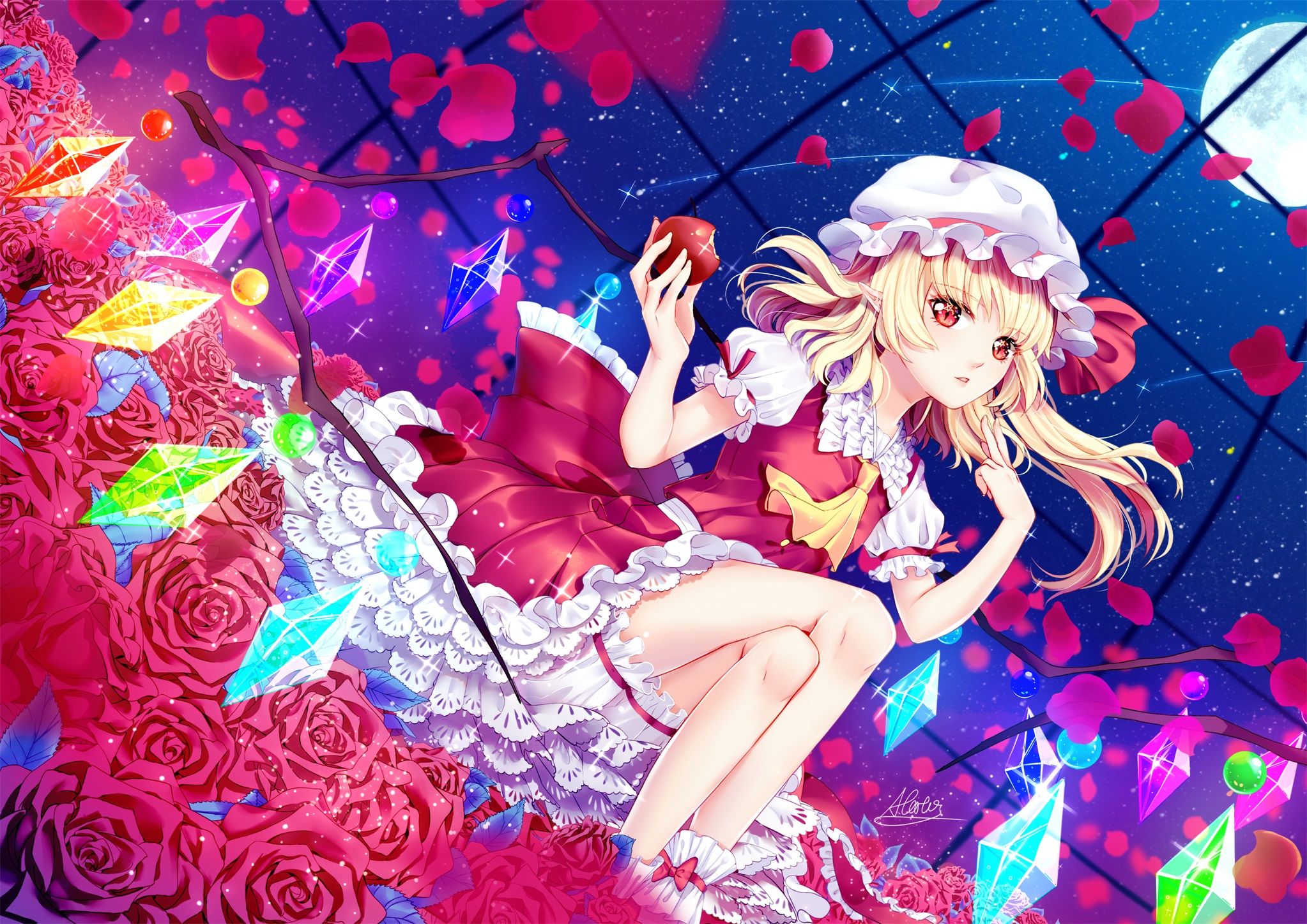 Free download wallpaper Anime, Flandre Scarlet, Touhou on your PC desktop