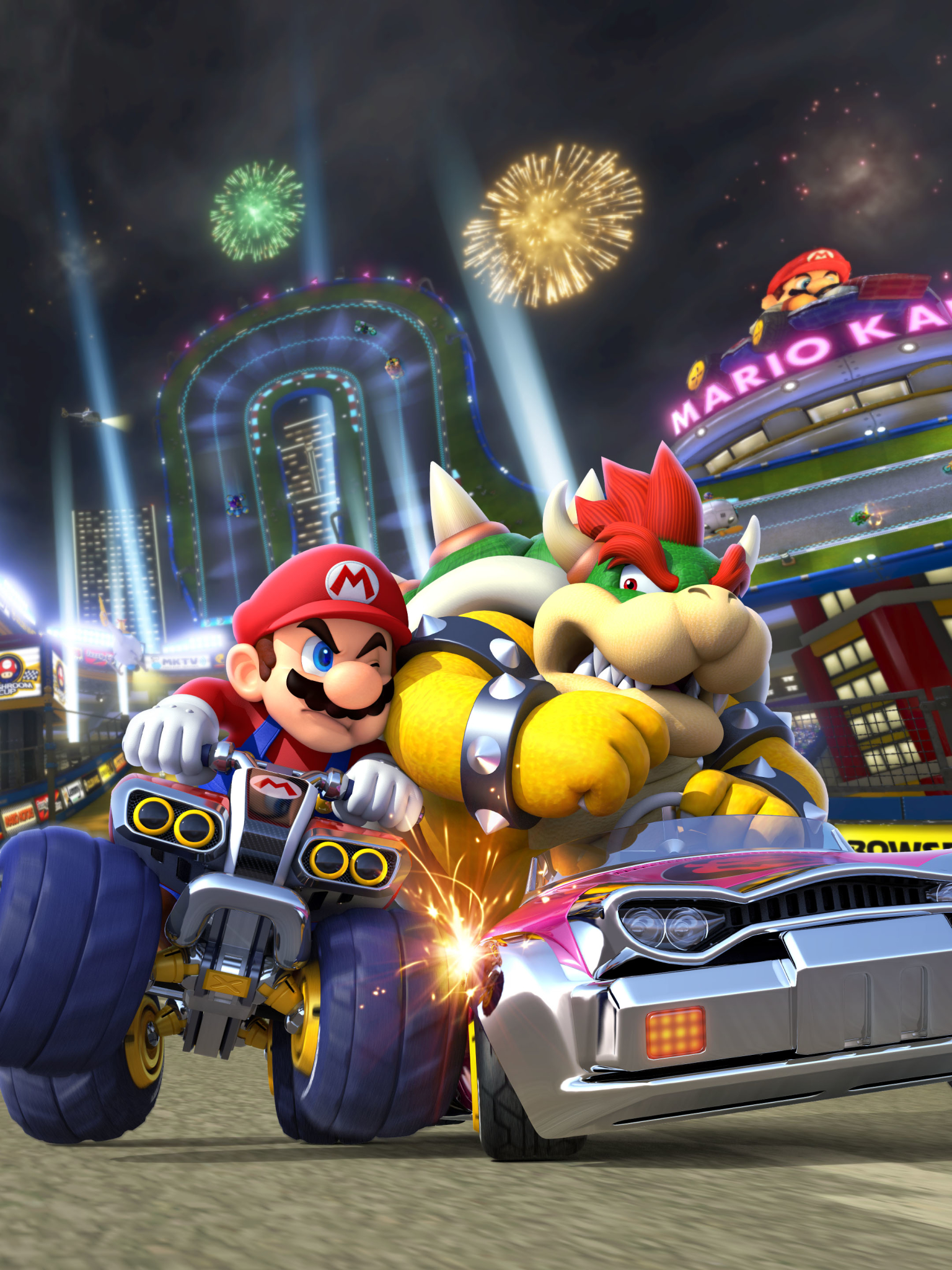 Descarga gratuita de fondo de pantalla para móvil de Mario, Videojuego, Mario Kart 8.
