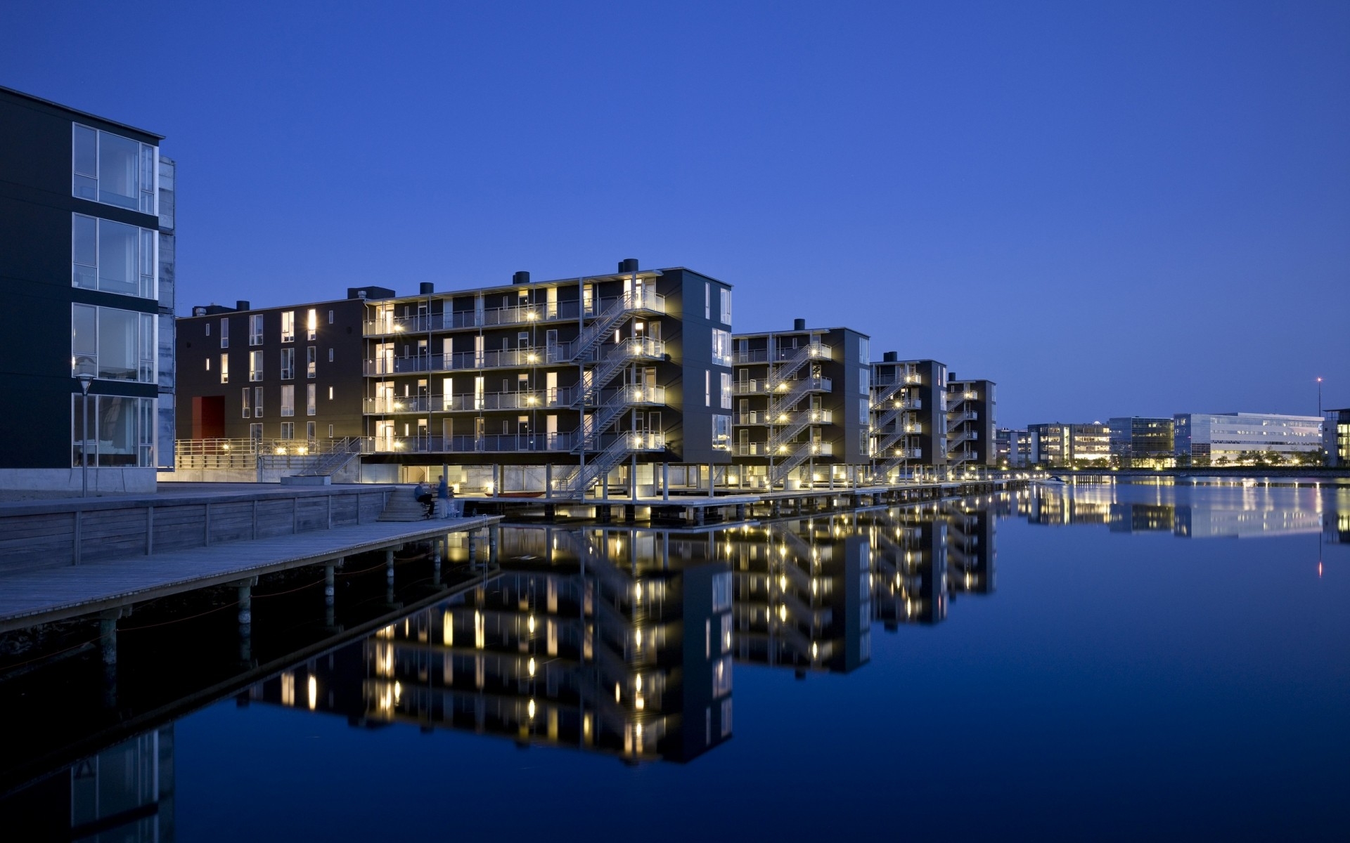 Free download wallpaper Building, Reflection, Spain, Man Made on your PC desktop