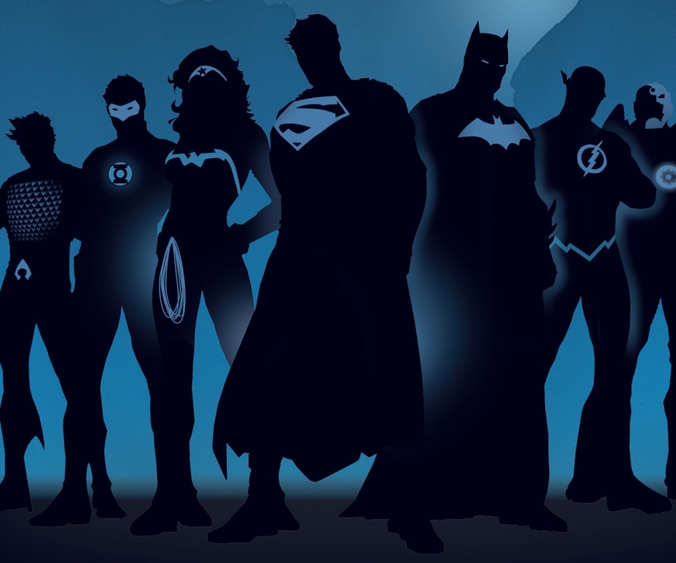 Baixar papel de parede para celular de Instantâneo, História Em Quadrinhos, Homem Morcego, Super Homen, Lanterna Verde, Aquaman, Mulher Maravilha, Liga Da Justiça gratuito.