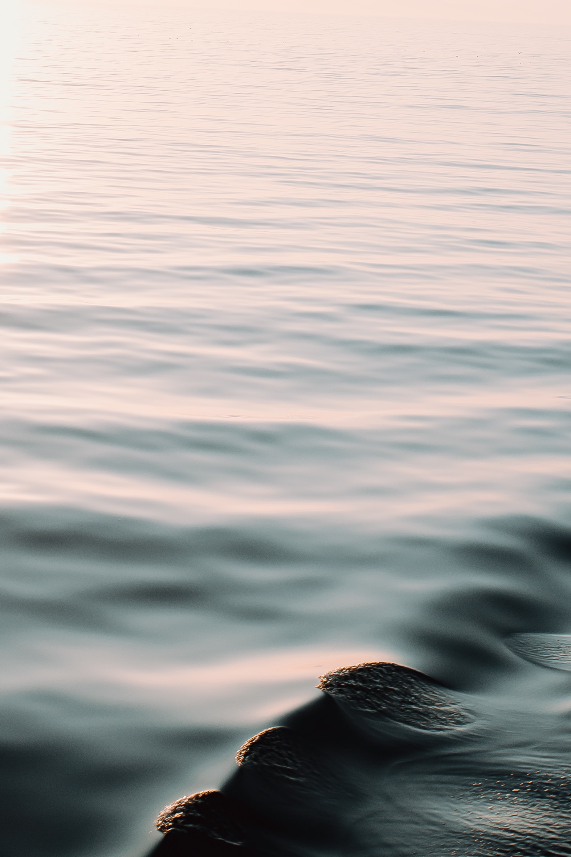 Download mobile wallpaper Ripple, Ripples, Waves, Nature, Smooth, Surface, Water for free.