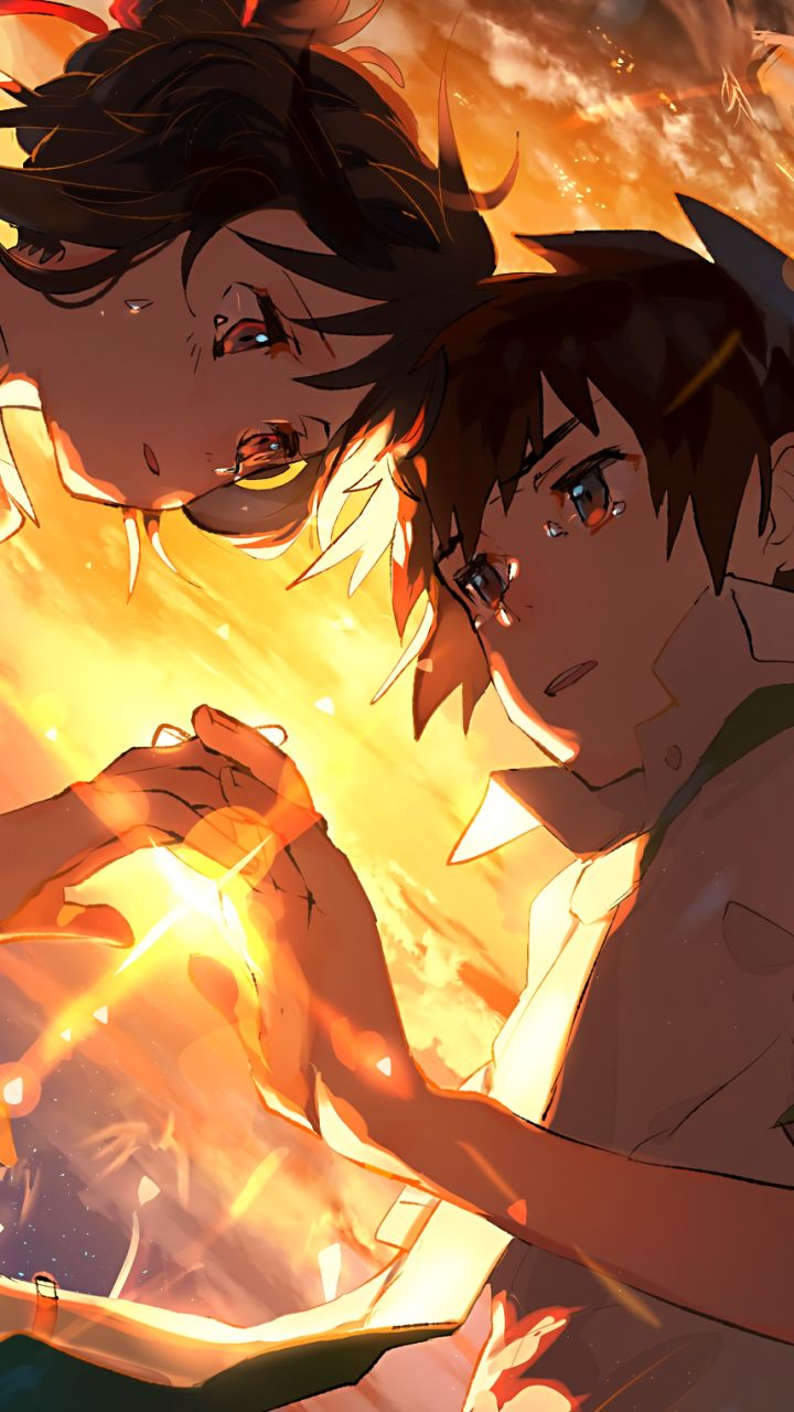 Téléchargez des papiers peints mobile Animé, Your Name, Kimi No Na Wa, Mitsuha Miyamizu, Taki Tachibana gratuitement.