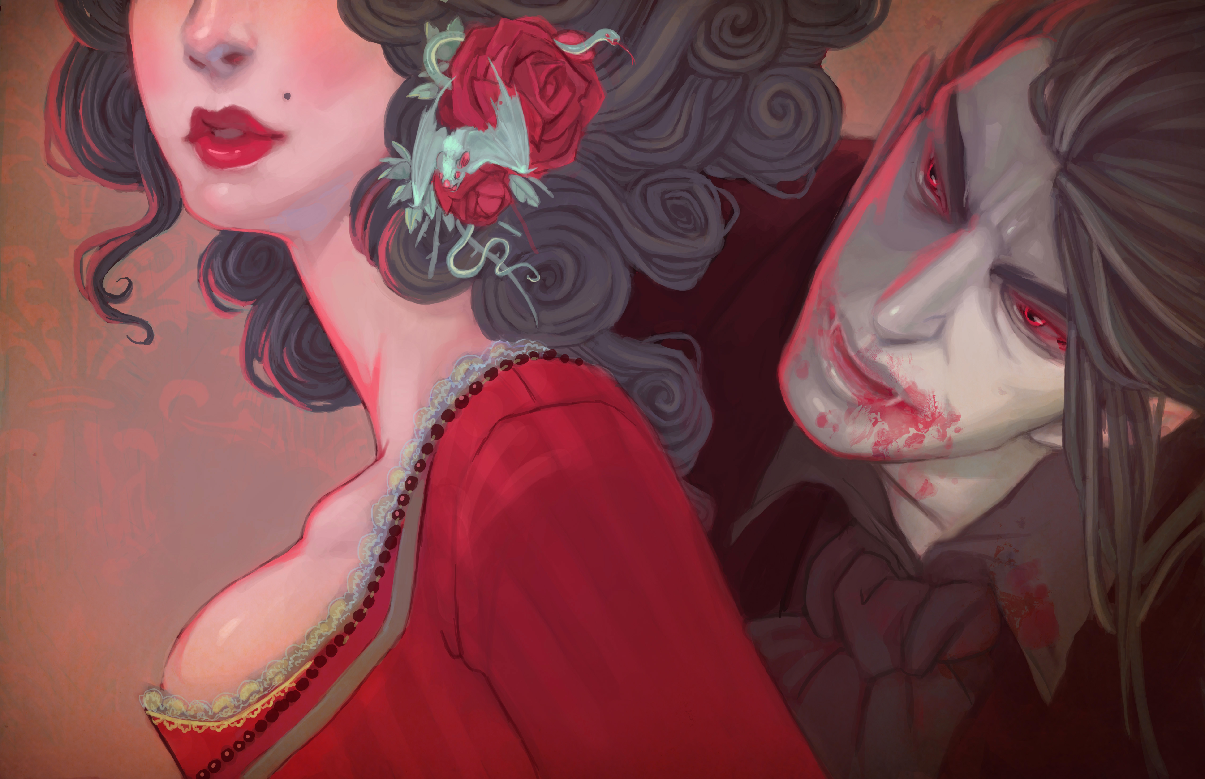 Free download wallpaper Blood, Dark, Vampire on your PC desktop