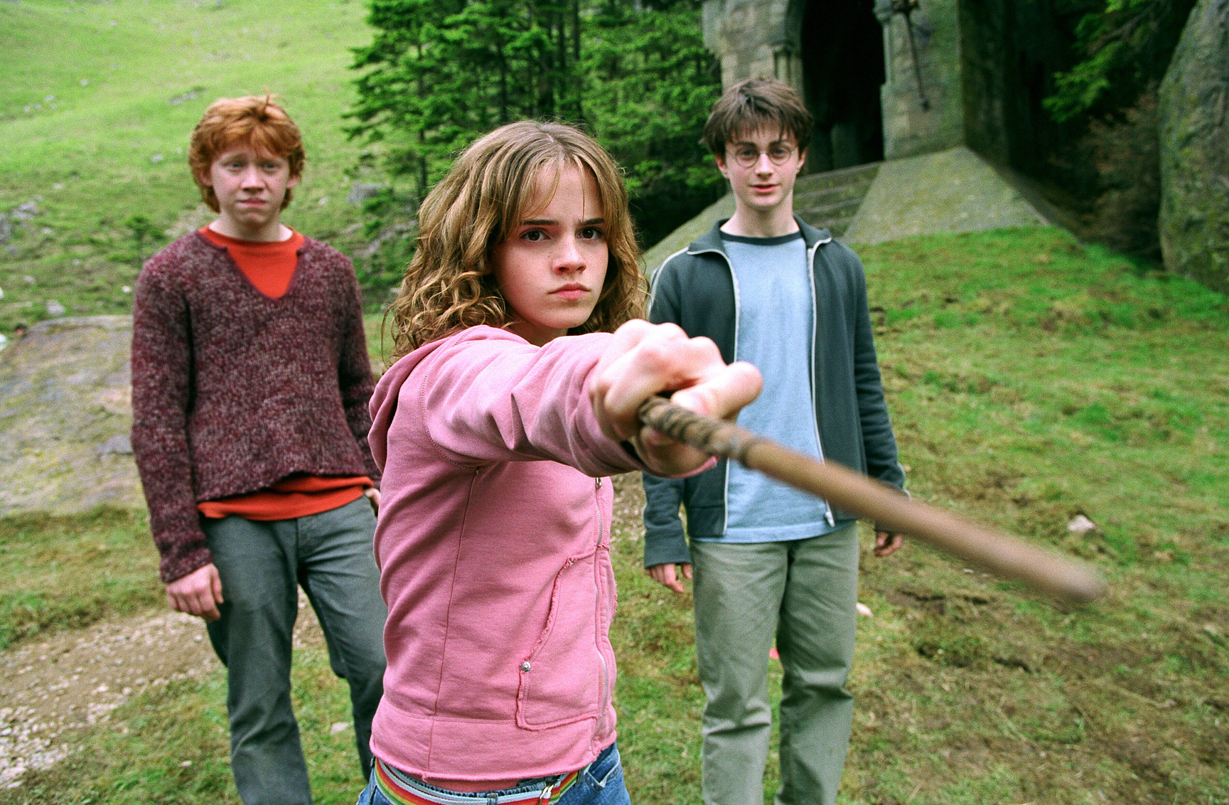 harry potter and the prisoner of azkaban, harry potter, ron weasley, hermione granger, movie