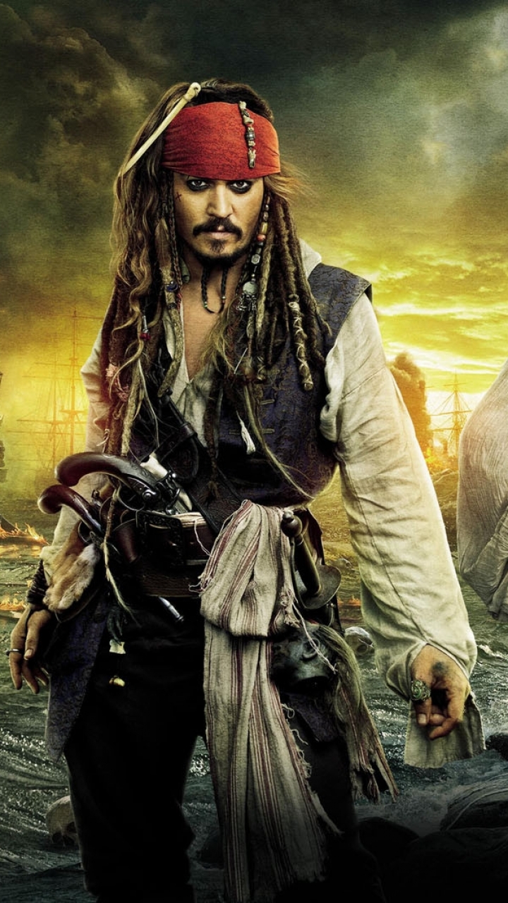 Baixar papel de parede para celular de Piratas Do Caribe, Johnny Depp, Filme, Jack Sparrow, Piratas Do Caribe: Navegando Em Águas Misteriosas gratuito.