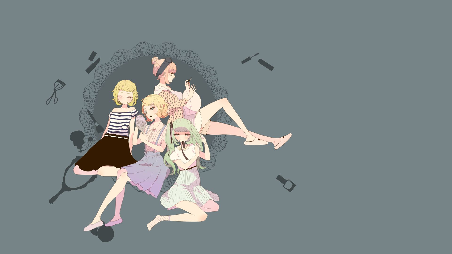 Laden Sie das Vocaloid, Hatsune Miku, Animes, Lukas Megurin, Rin Kagamine, Lilie (Vocaloid)-Bild kostenlos auf Ihren PC-Desktop herunter