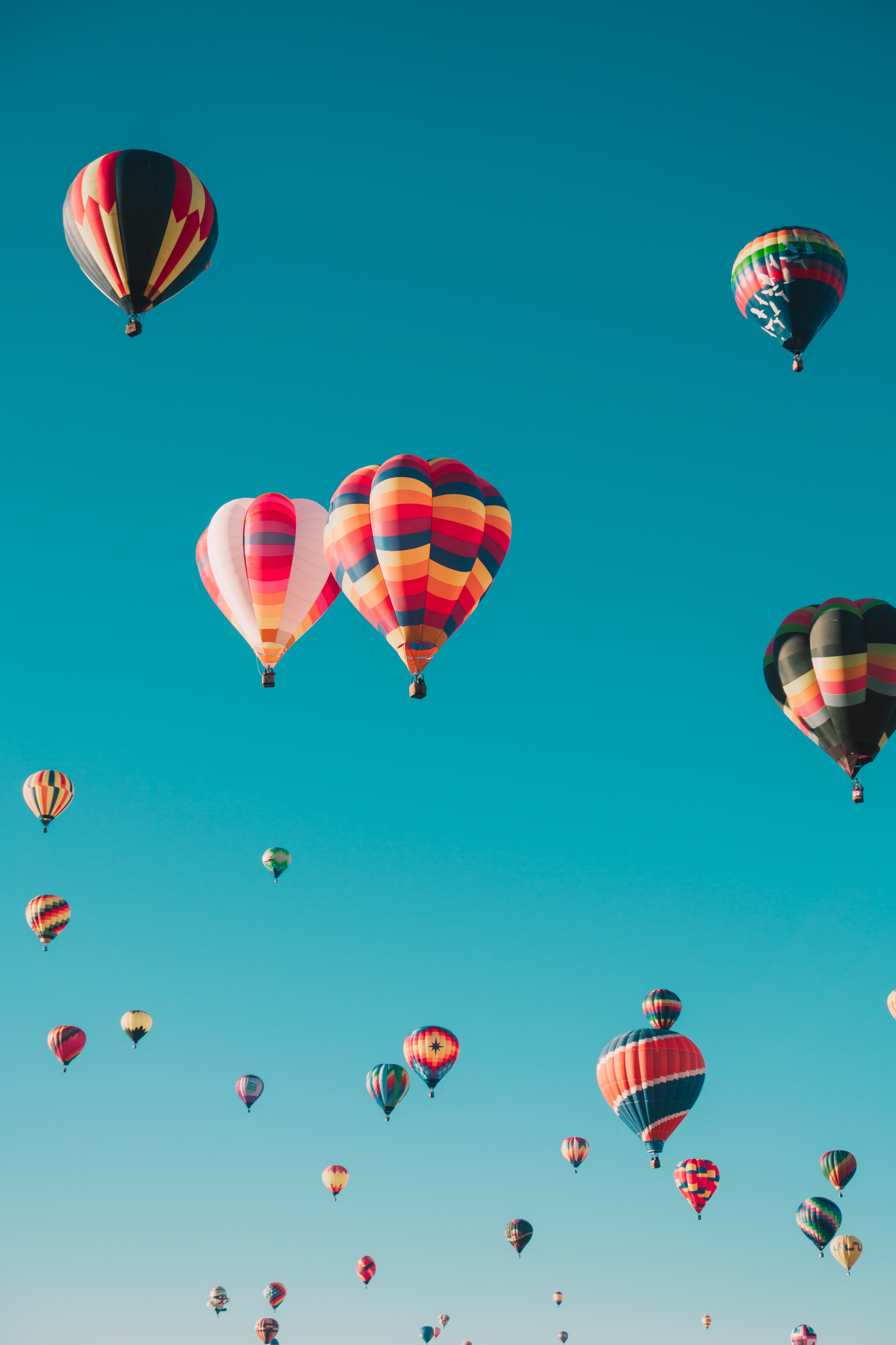143277 скачать обои аэростаты, воздушные шары, небо, разное, разноцветный, полет - заставки и картинки бесплатно