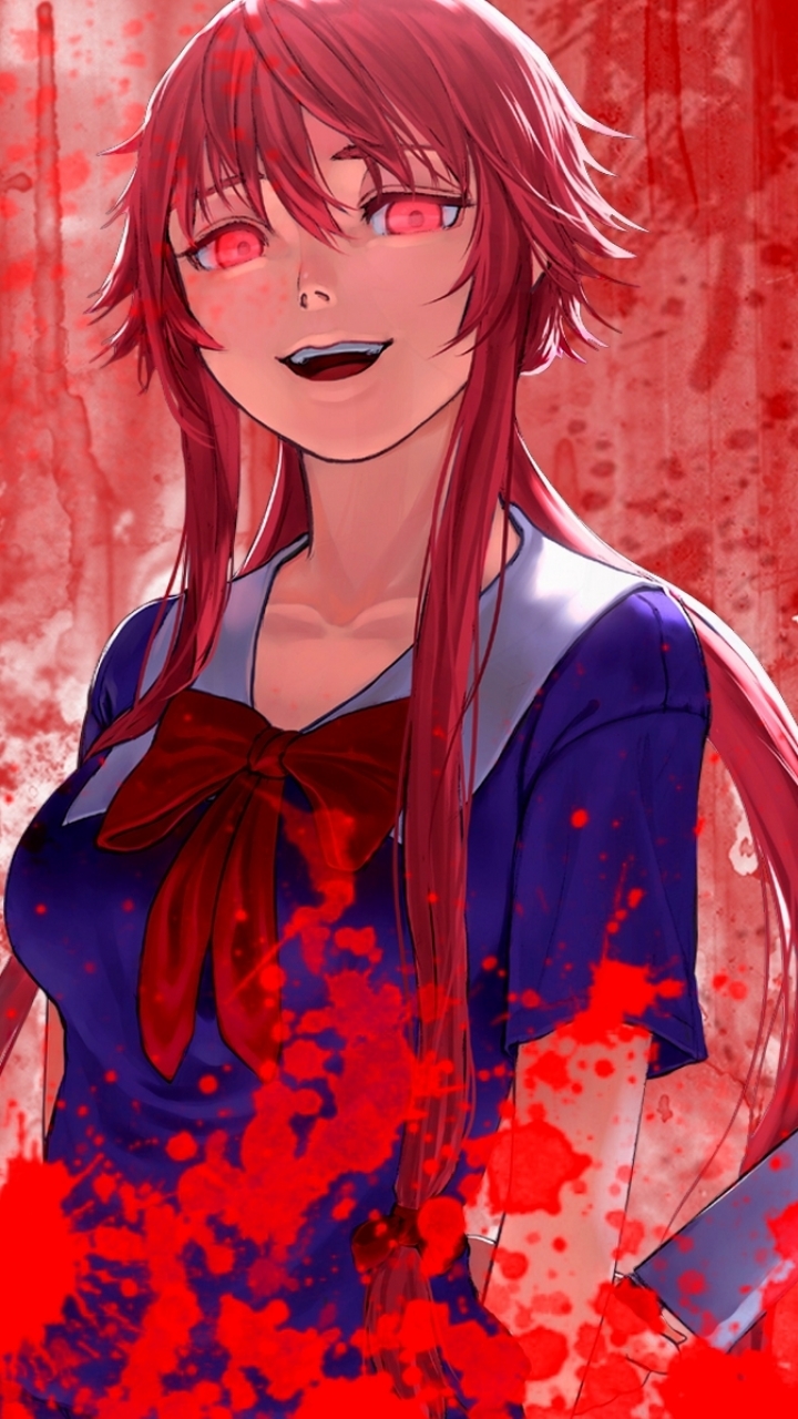 Descarga gratuita de fondo de pantalla para móvil de Animado, Yuno Gasai, Mirai Nikki.