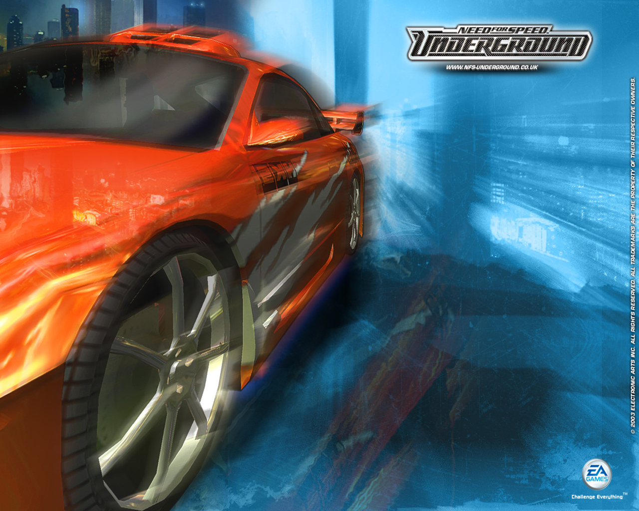 Популярні заставки і фони Need For Speed: Underground на комп'ютер