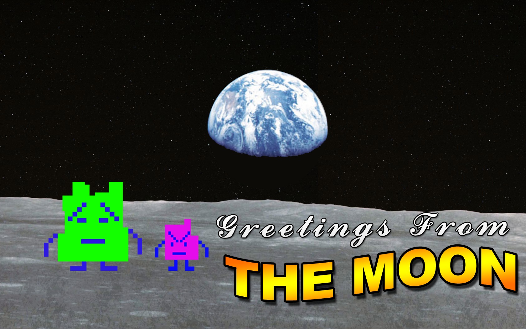 Free download wallpaper Moon, Earth, Other, Humor on your PC desktop