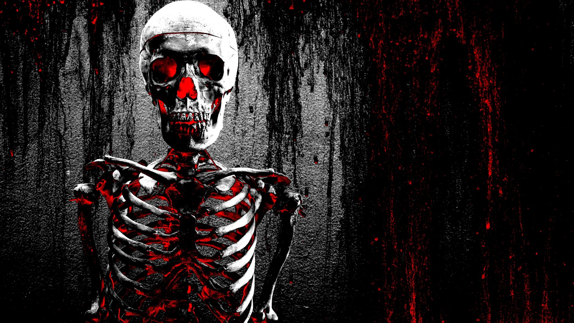 Download mobile wallpaper Dark, Skeleton for free.