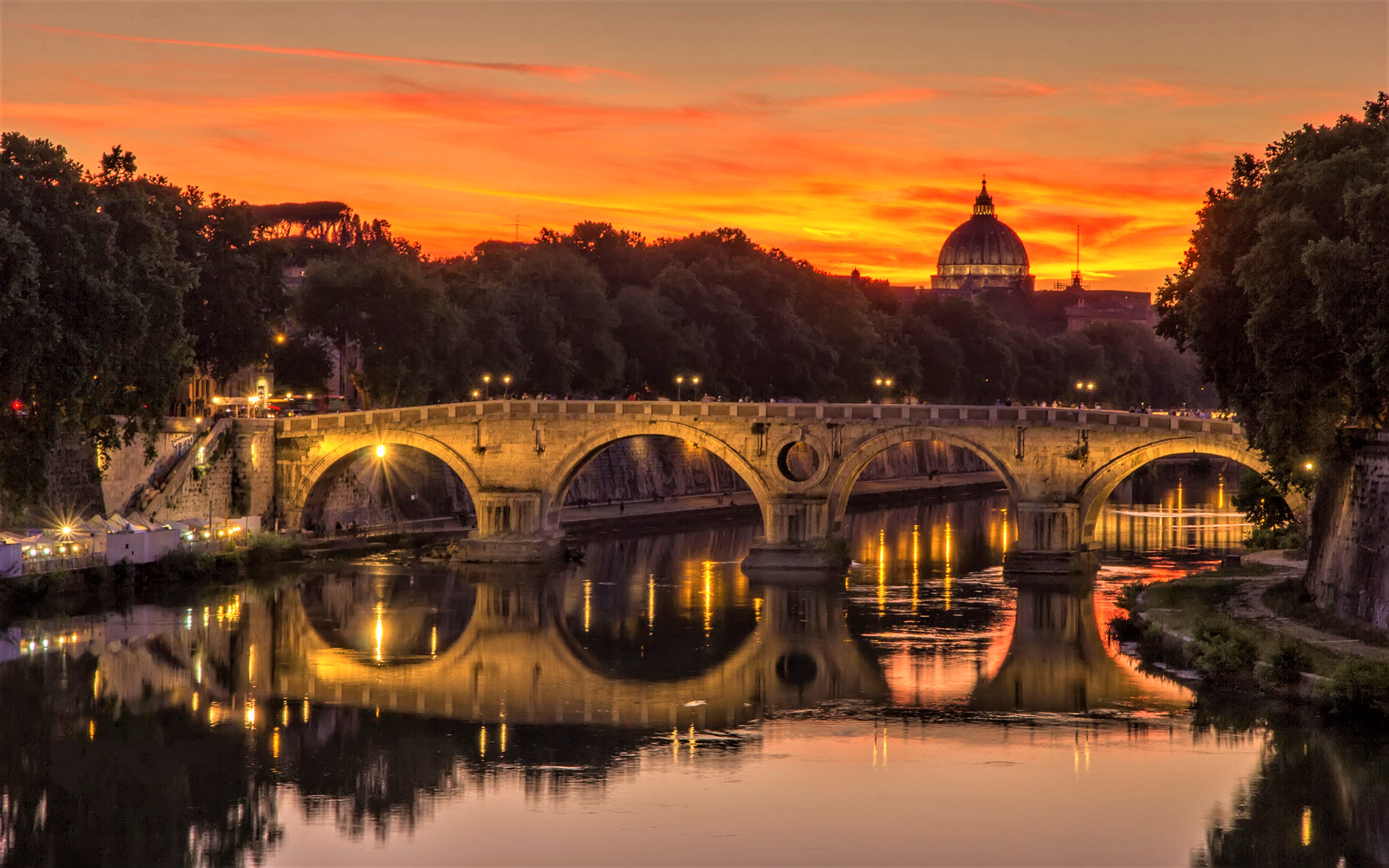 Die besten Ponte Sant’Angelo-Hintergründe für den Telefonbildschirm
