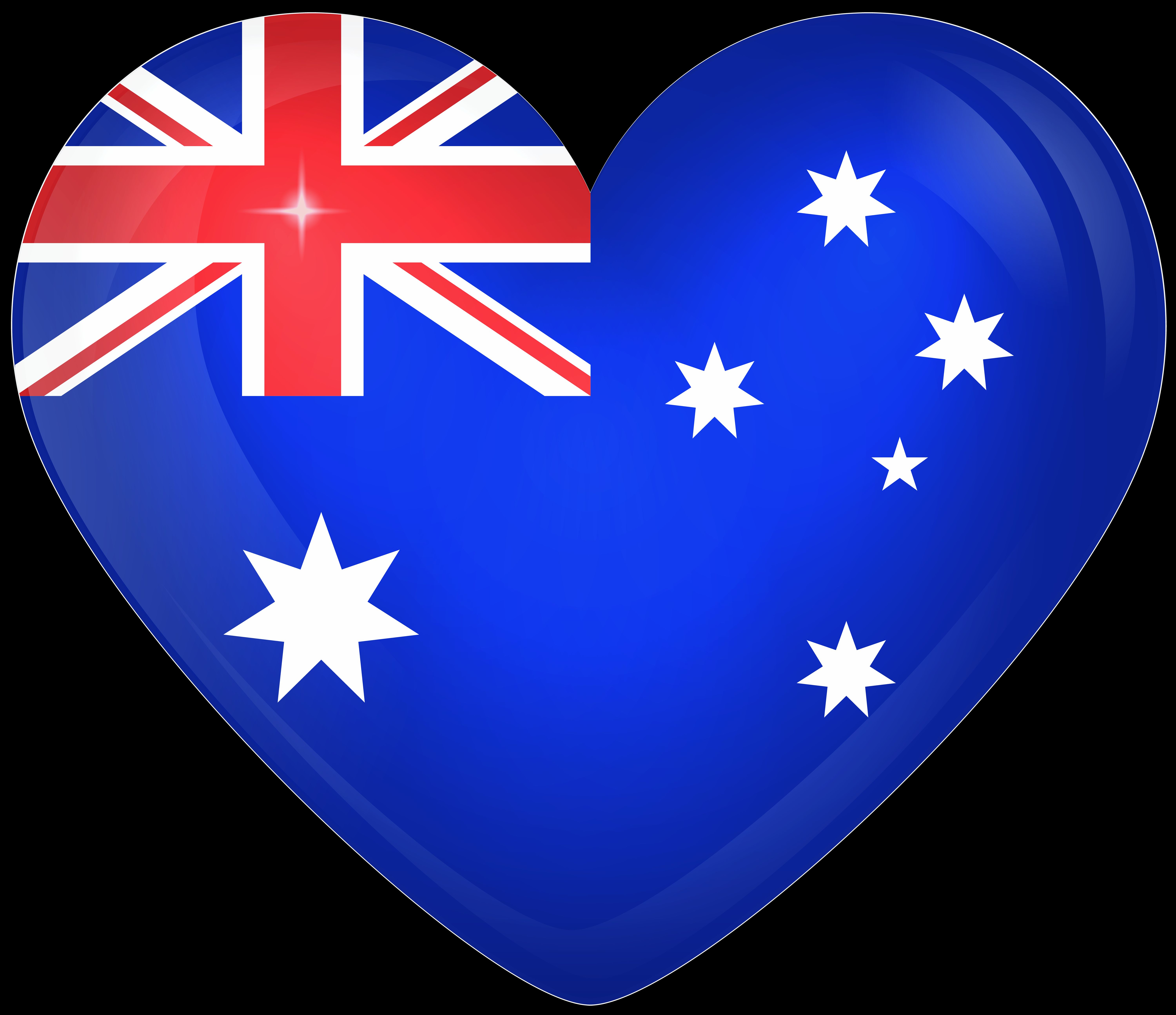 467479壁紙のダウンロードその他, オーストラリアの国旗, オーストラリアの旗, 国旗, 心臓, フラグ-スクリーンセーバーと写真を無料で